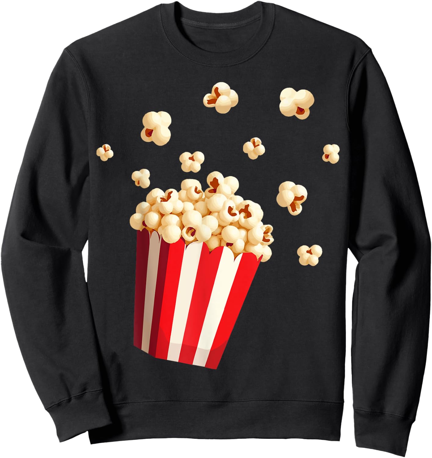 Retro Popcorn Costume Fancy Dress for Carnival , black Sweatshirt - Sweatshirt | Black