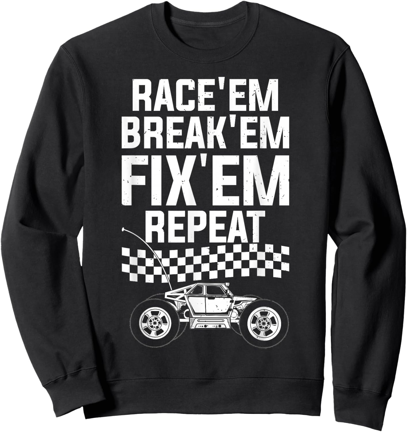 Best RC Car Art Women RC Racer RC Car Fan RC Racing Sweatshirt - Sweatshirt | Black