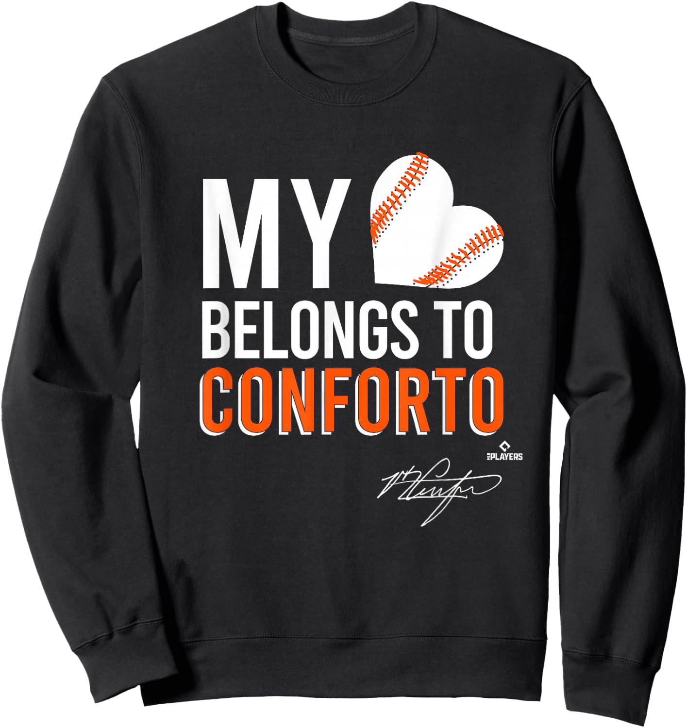 My Heart Belongs To Michael Conforto Sweatshirt - Sweatshirt | Black