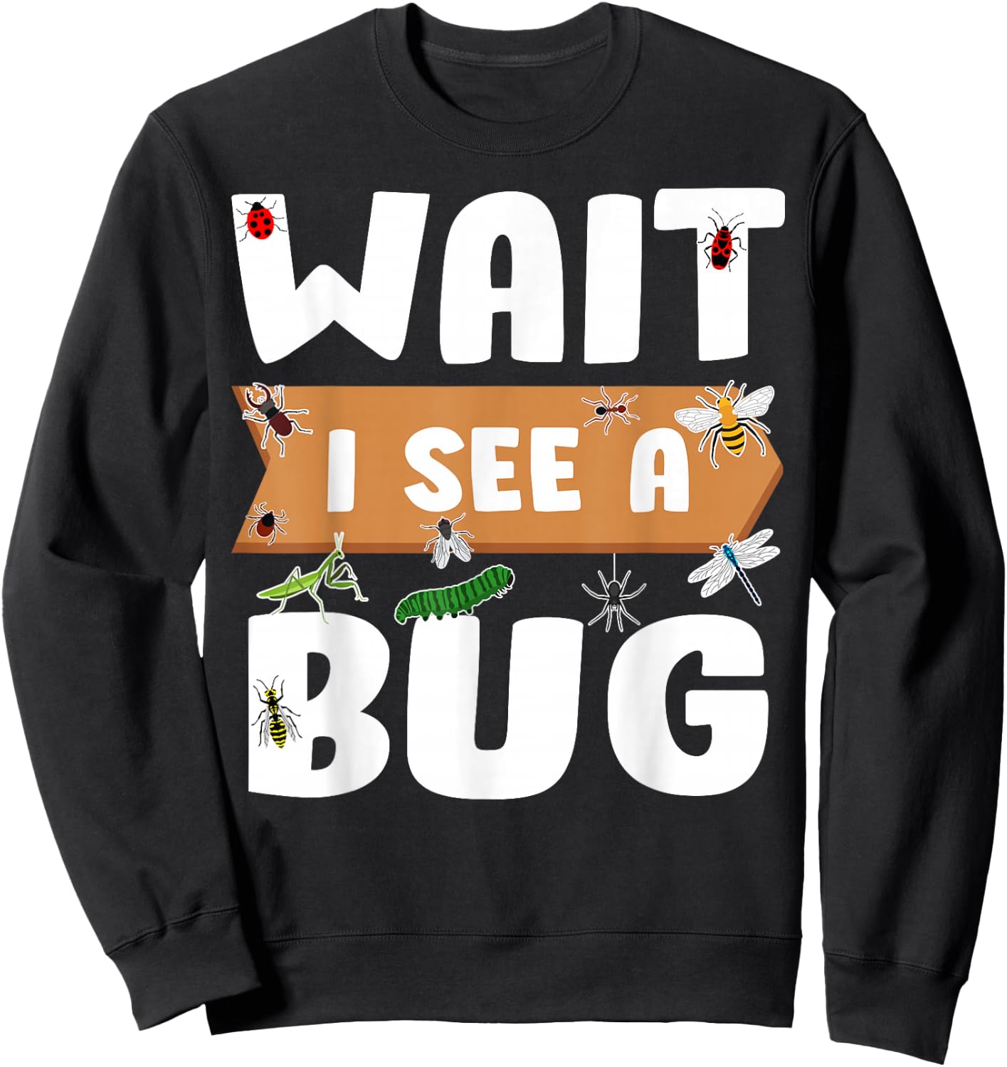 Cool Bug Design Women Entomology Insect Pet Animal Sweatshirt - Sweatshirt | Black