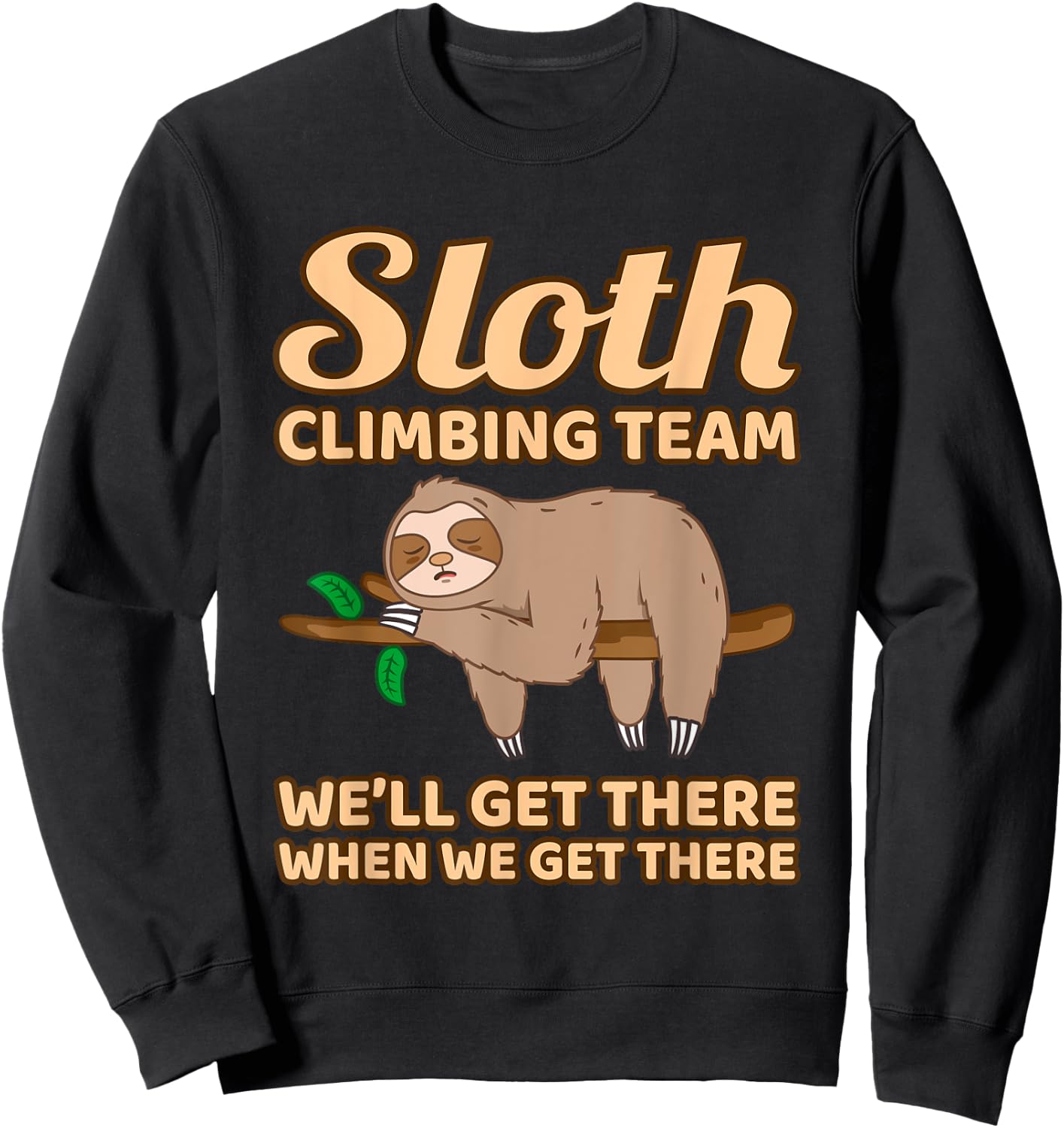 Sloth Climbing Team Sweatshirt - Sweatshirt | Black