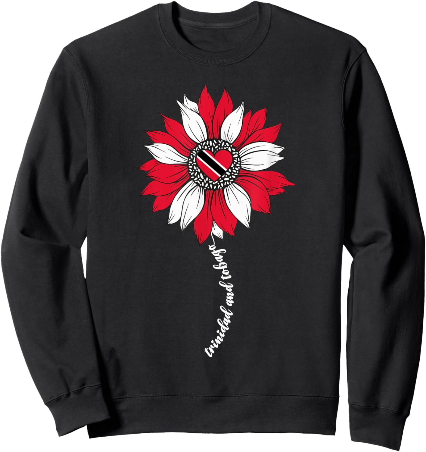 Trini Trinidad and Tobago Flag Trinidadian Girl Sweatshirt - Sweatshirt | Black