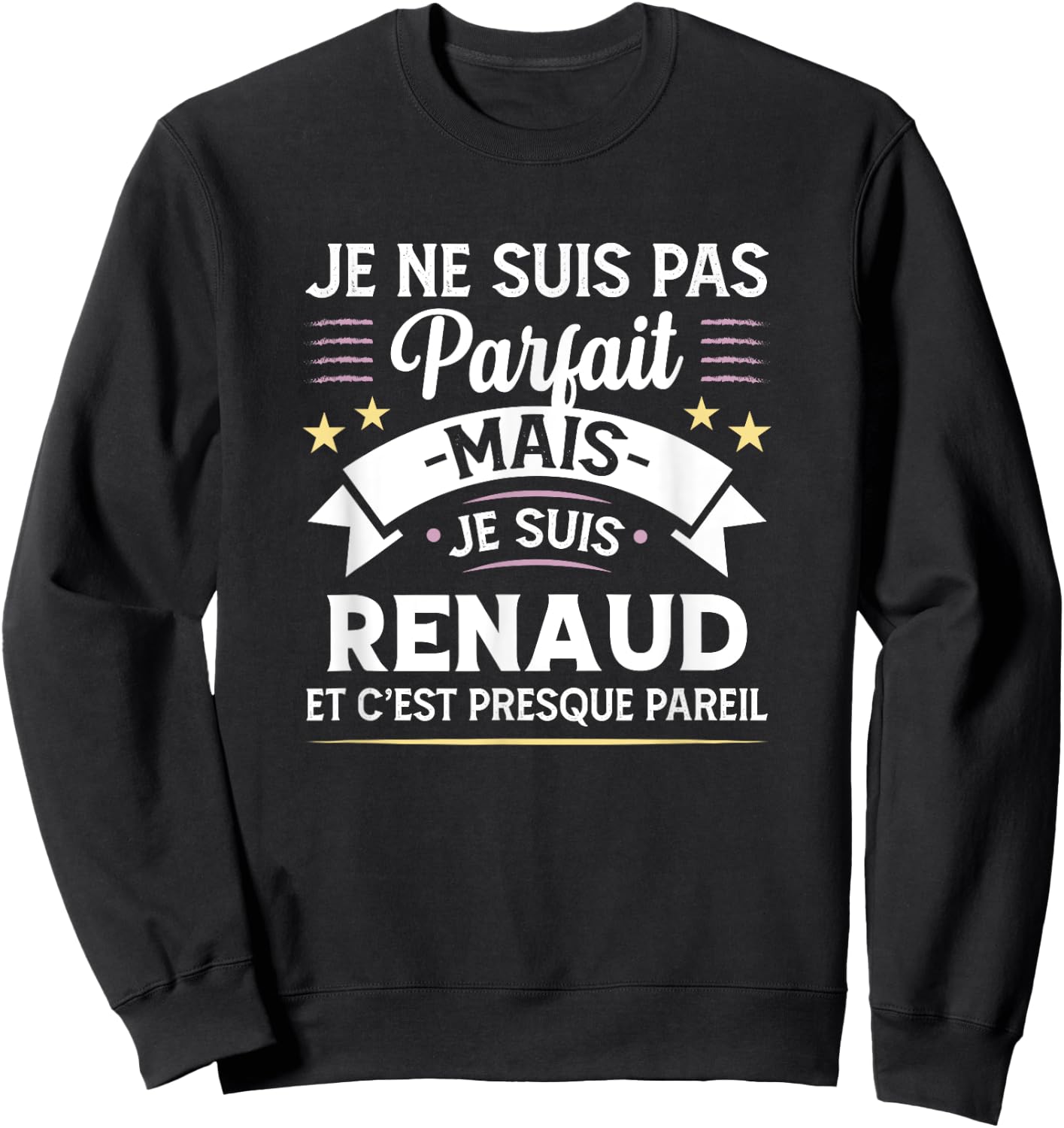 Personalised Gift Renaud Humour Man , Black, S Sweatshirt - Sweatshirt | Black