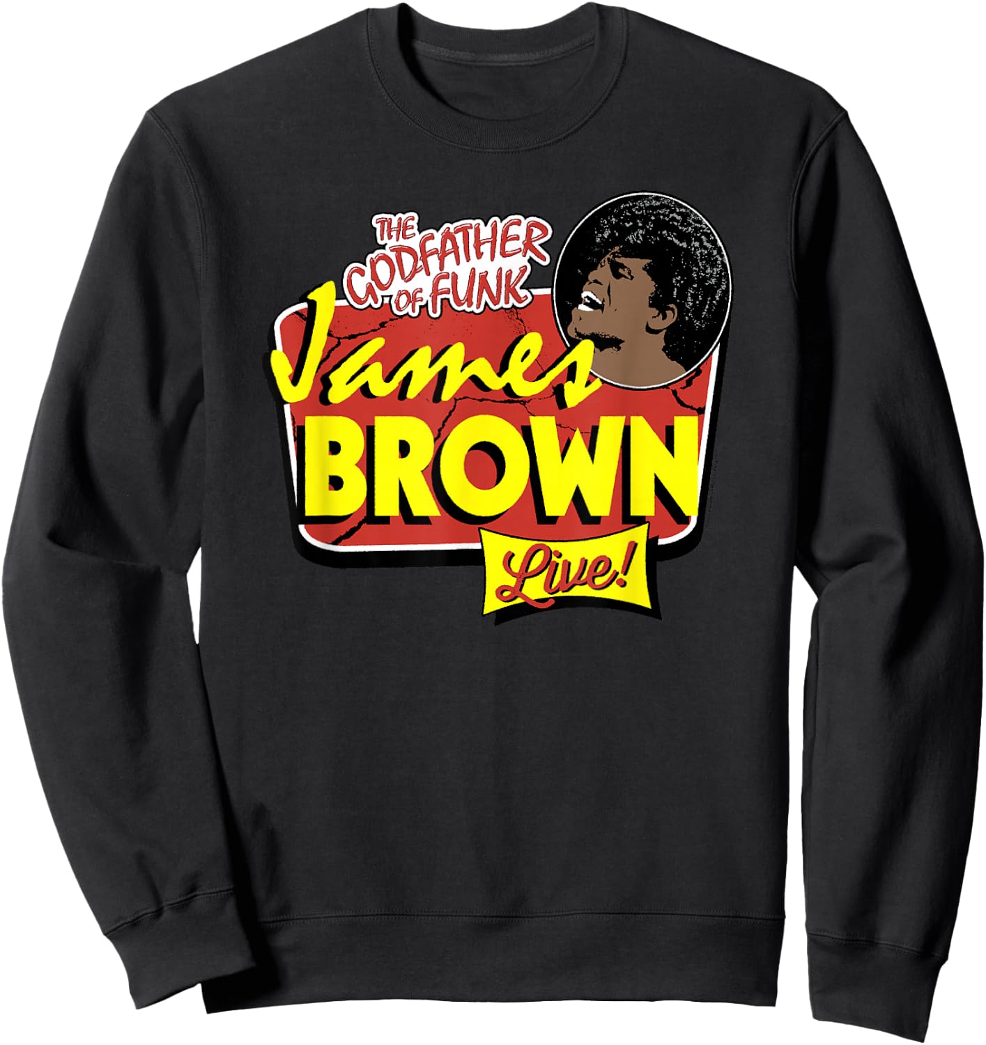 James Brown Godfather of Funk Live Sweatshirt - Sweatshirt | Black