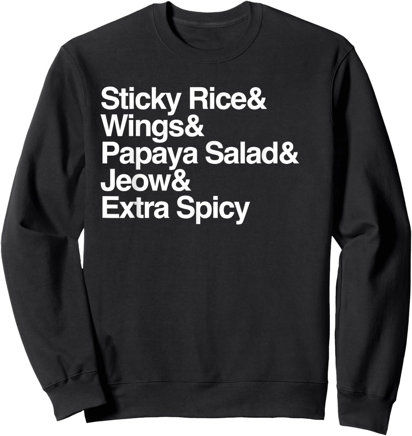 Laos Shirt, Sticky Rice, Travel Asia Asian Food Wings Sweatshirt - Sweatshirt | Black