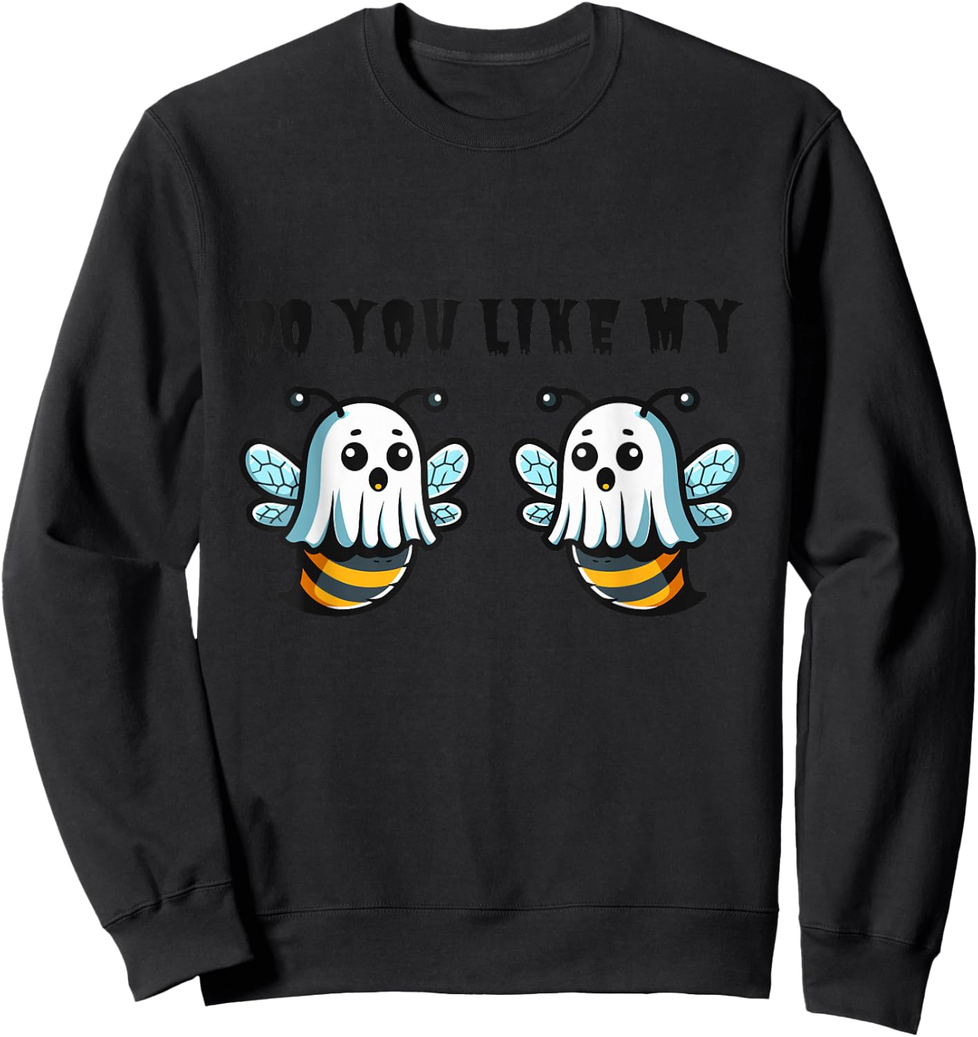 Ghost Bees Saying Boo Funny Halloween Costume Women Gifts Sweatshirt - Sweatshirt | Black