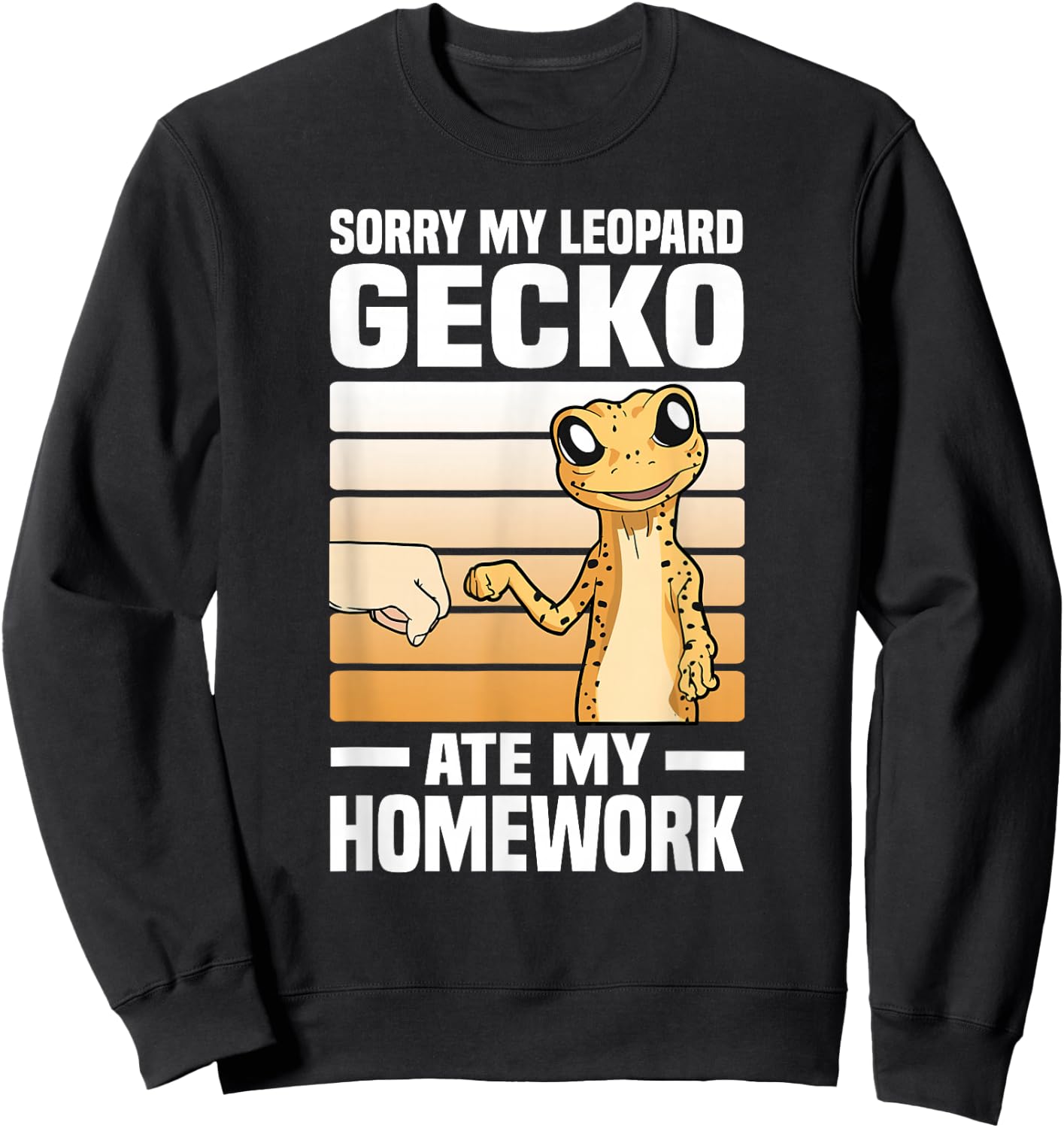 Leopard Gecko Sweatshirt - Sweatshirt | Black