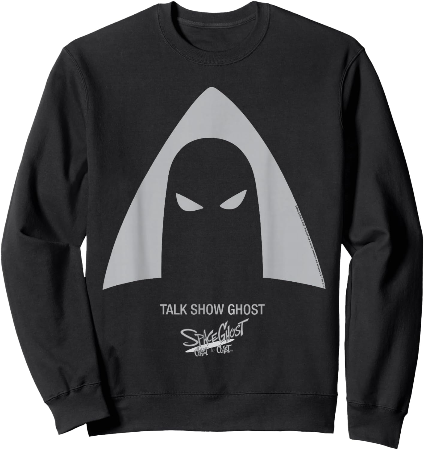 Space Ghost Coast to Coast Talk Show Ghost Sweatshirt - Sweatshirt | Black