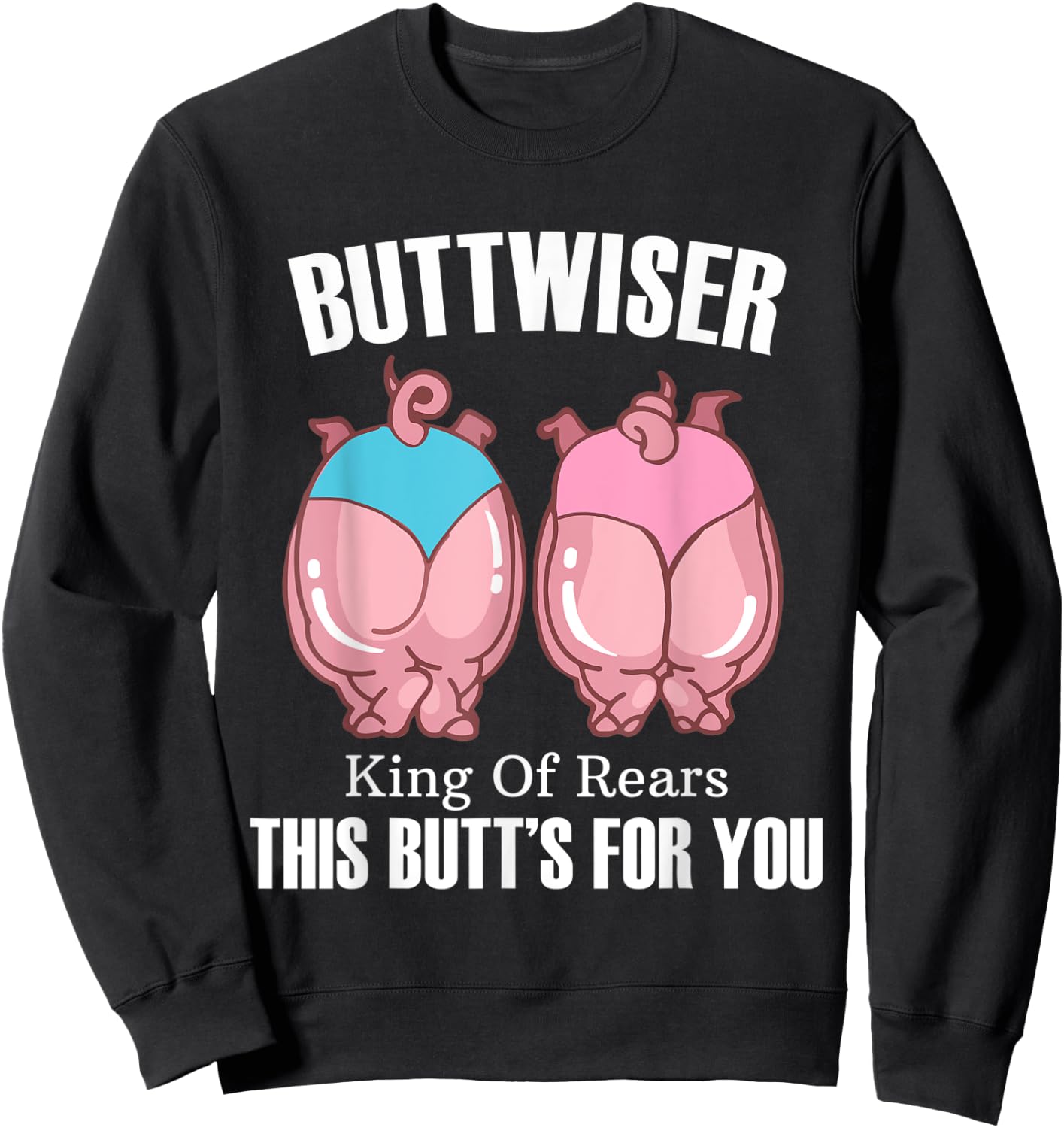 Buttwiser Funny BBQ Sweatshirt - Sweatshirt | Black