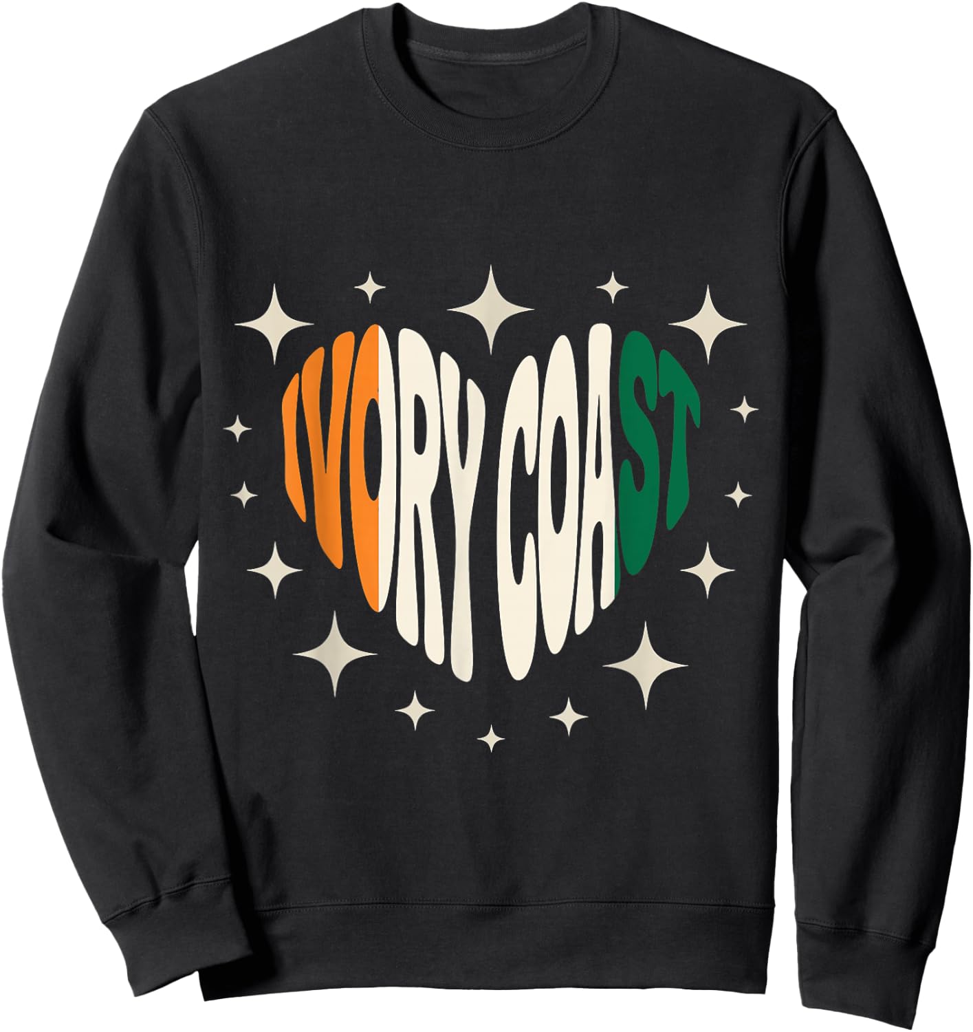 Ivory Coast Roots Ivorian Flag Cote D'Ivoire Sweatshirt - Sweatshirt | Black