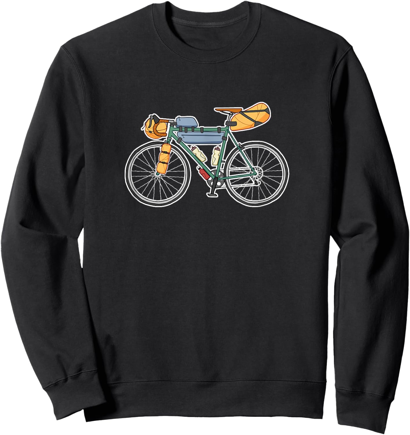 Bikepacking Bike - Gravel Bicycle Sweatshirt - Sweatshirt | Black