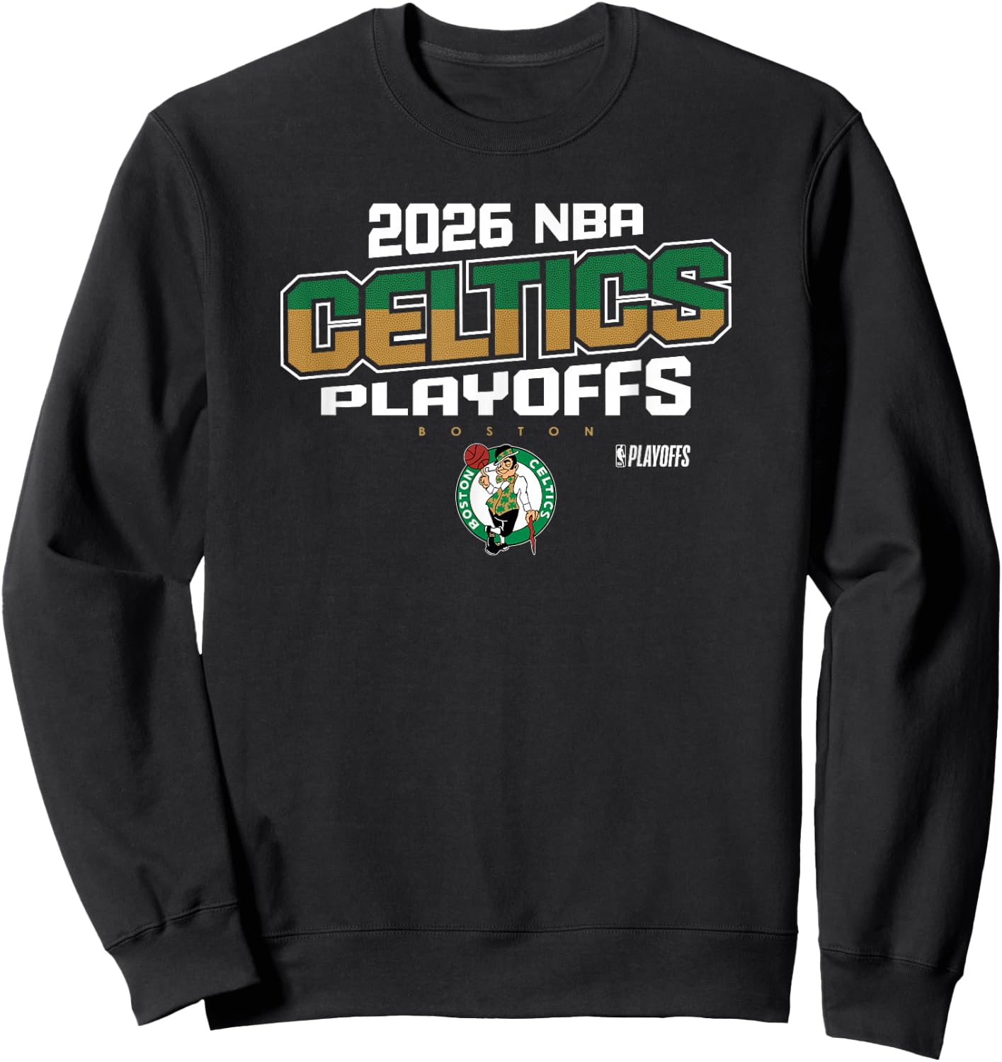 NBA Official 2026 Playoffs Boston Celtics Next Level Sweatshirt - Sweatshirt | Black
