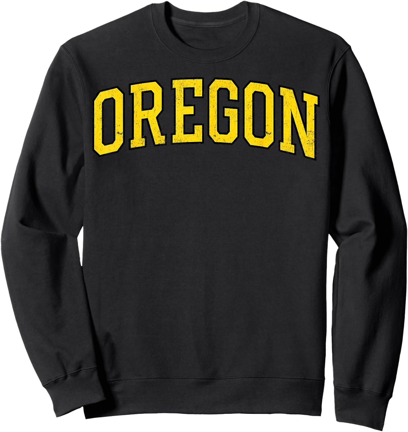Vintage Oregon Men Oregon Women Green Design Men Women Kids Sweatshirt - Sweatshirt | Black