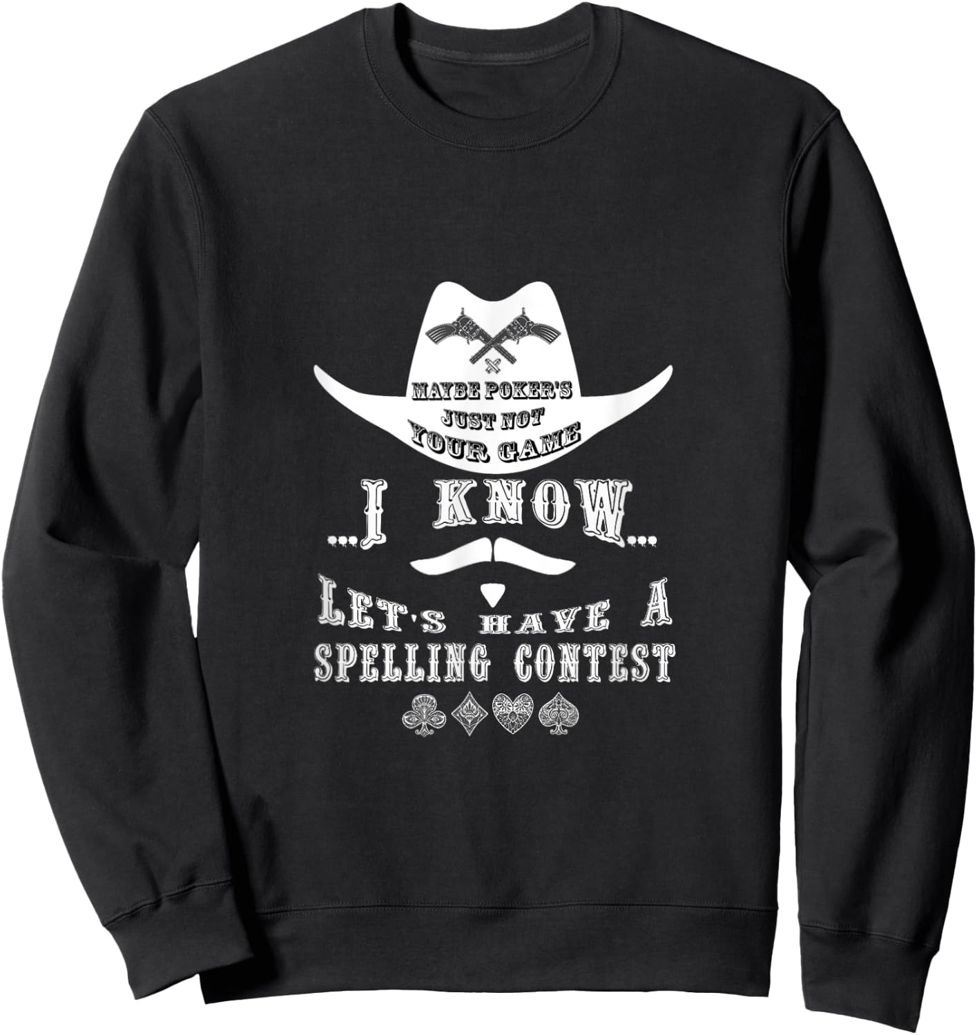 Doc Holliday Poker Shirt Sweatshirt - Sweatshirt | Black