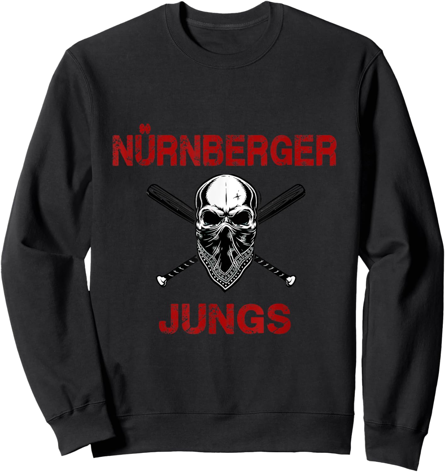 Ultras Nürnberg Nürnberger Jungs Fußball Tradition FCN Sweatshirt - Sweatshirt | Black
