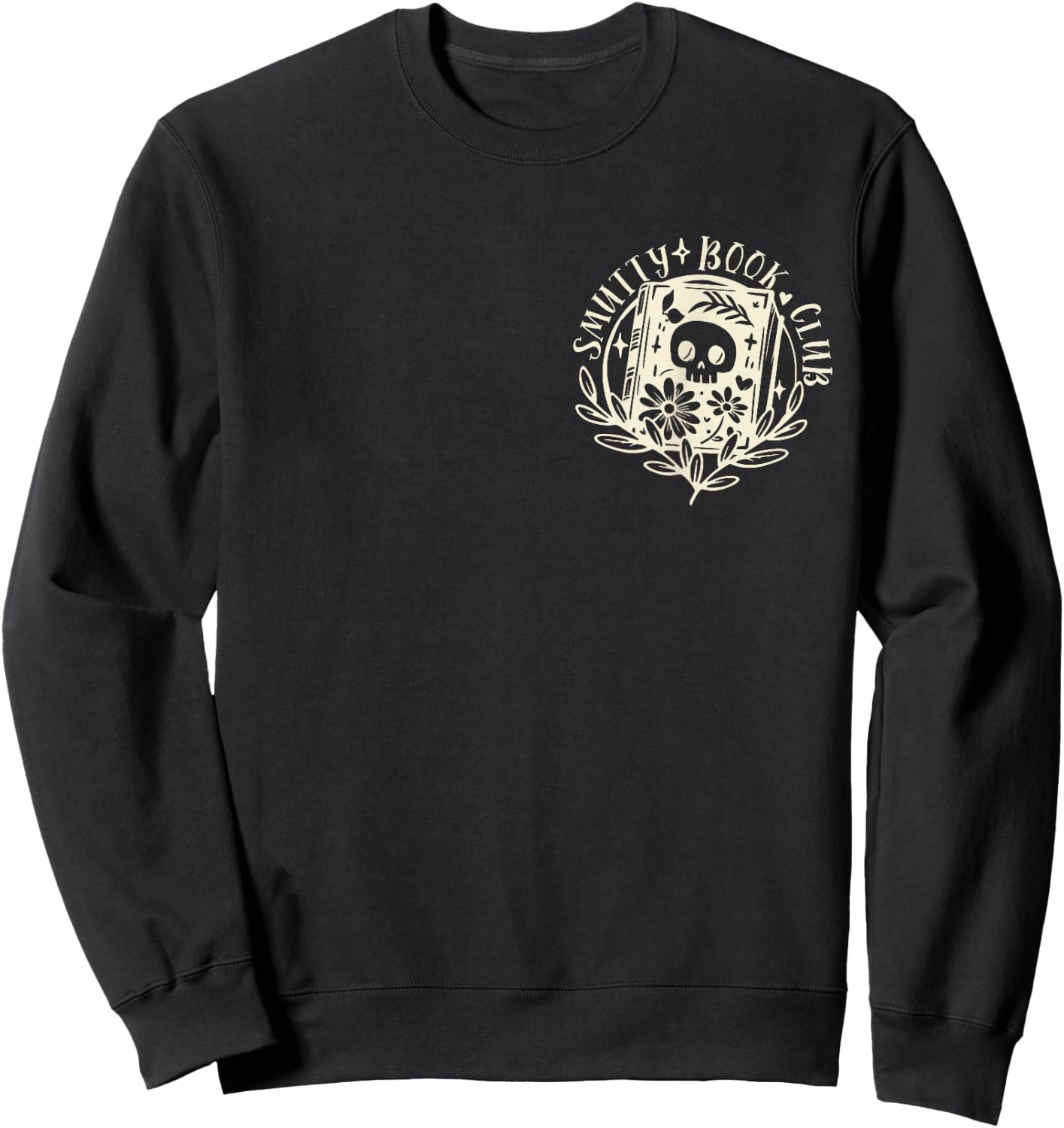 Smutty Book Club Smutty Book Lover FRONT AND BACK Spicy Book Sweatshirt - Sweatshirt | Black