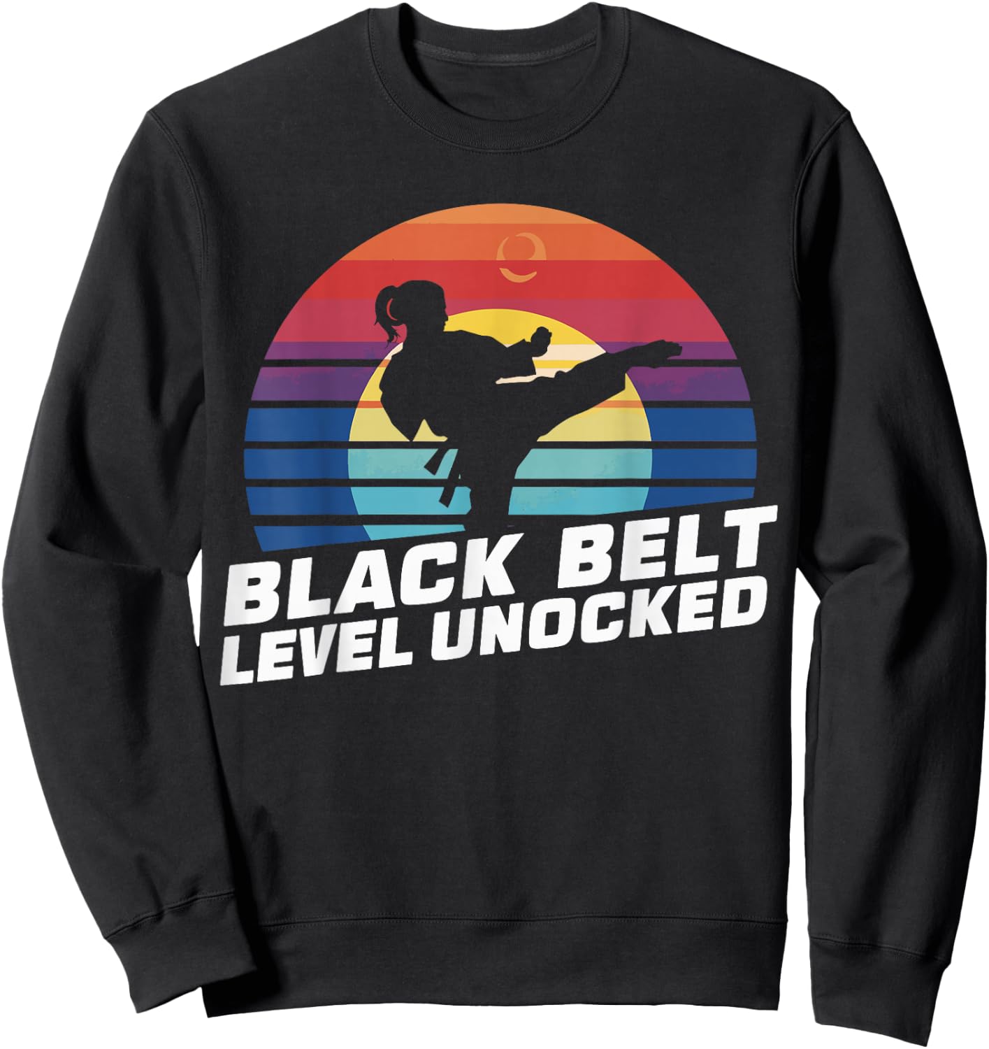 Black Belt Level Unlocked Sweatshirt - Sweatshirt | Black