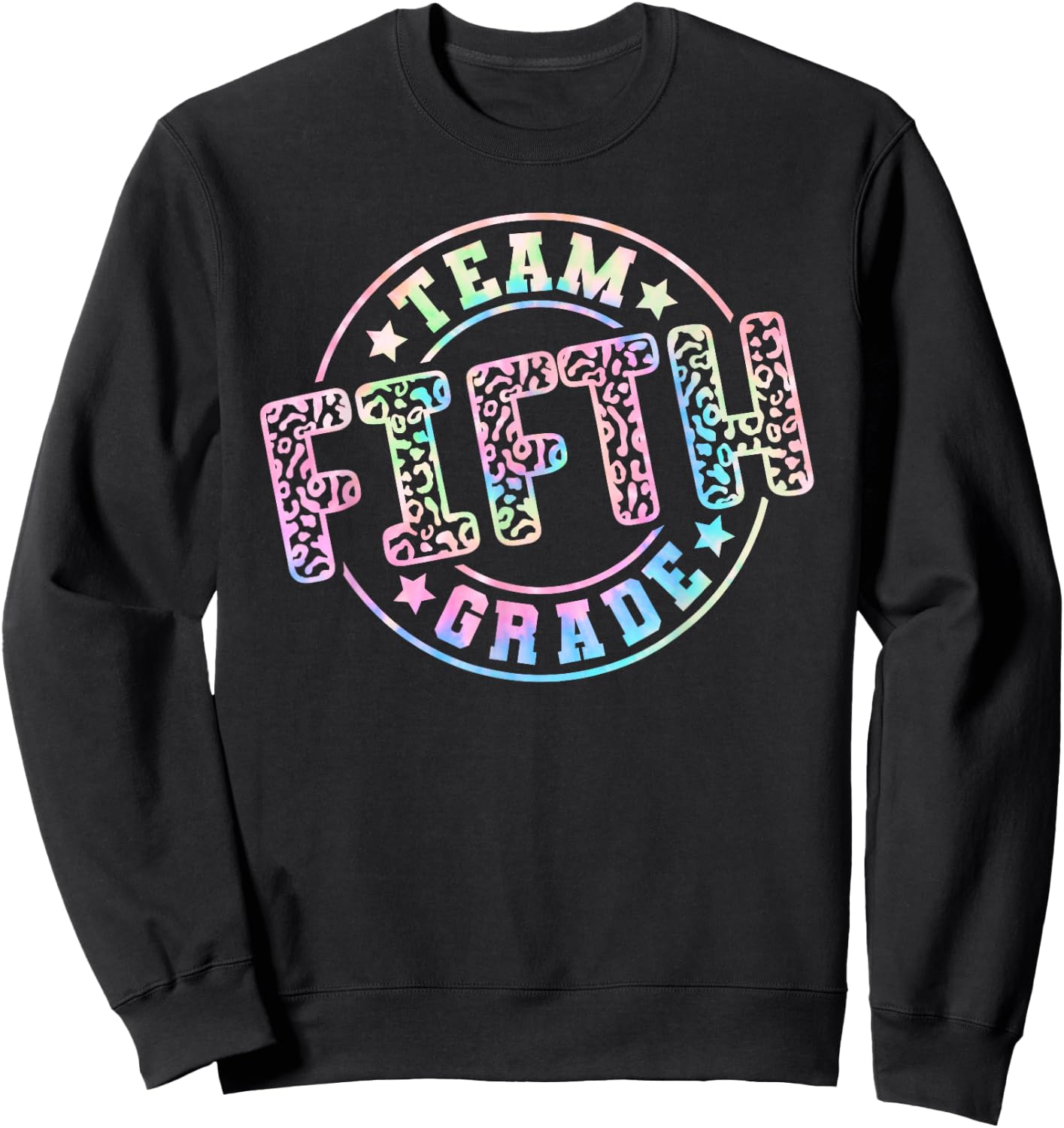 Team Fifth Grade Teacher Student Back to School 5th Grade Women Girls Kids Sweatshirt - Sweatshirt | Black