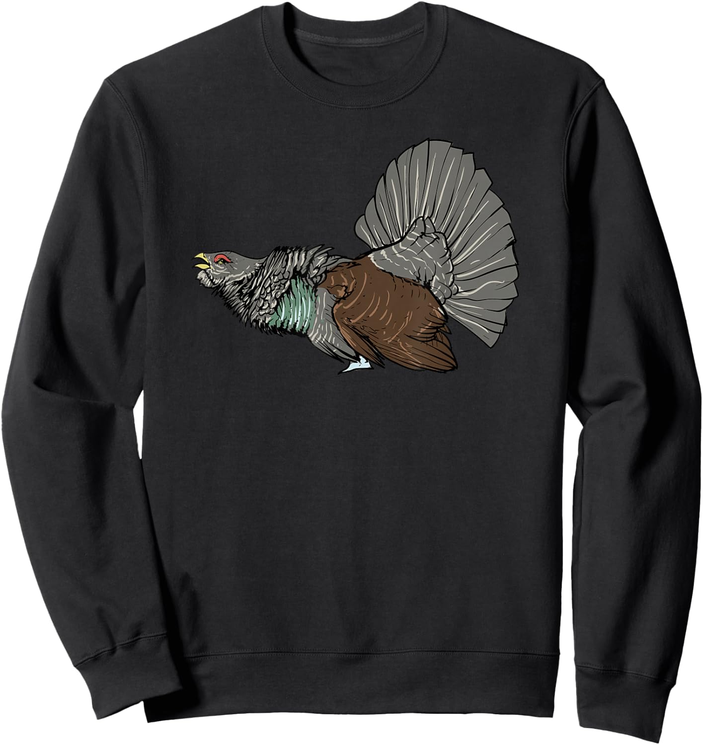 Capercaillie I Chicken Bird Capercaillie Design for Hunters Sweatshirt - Sweatshirt | Black