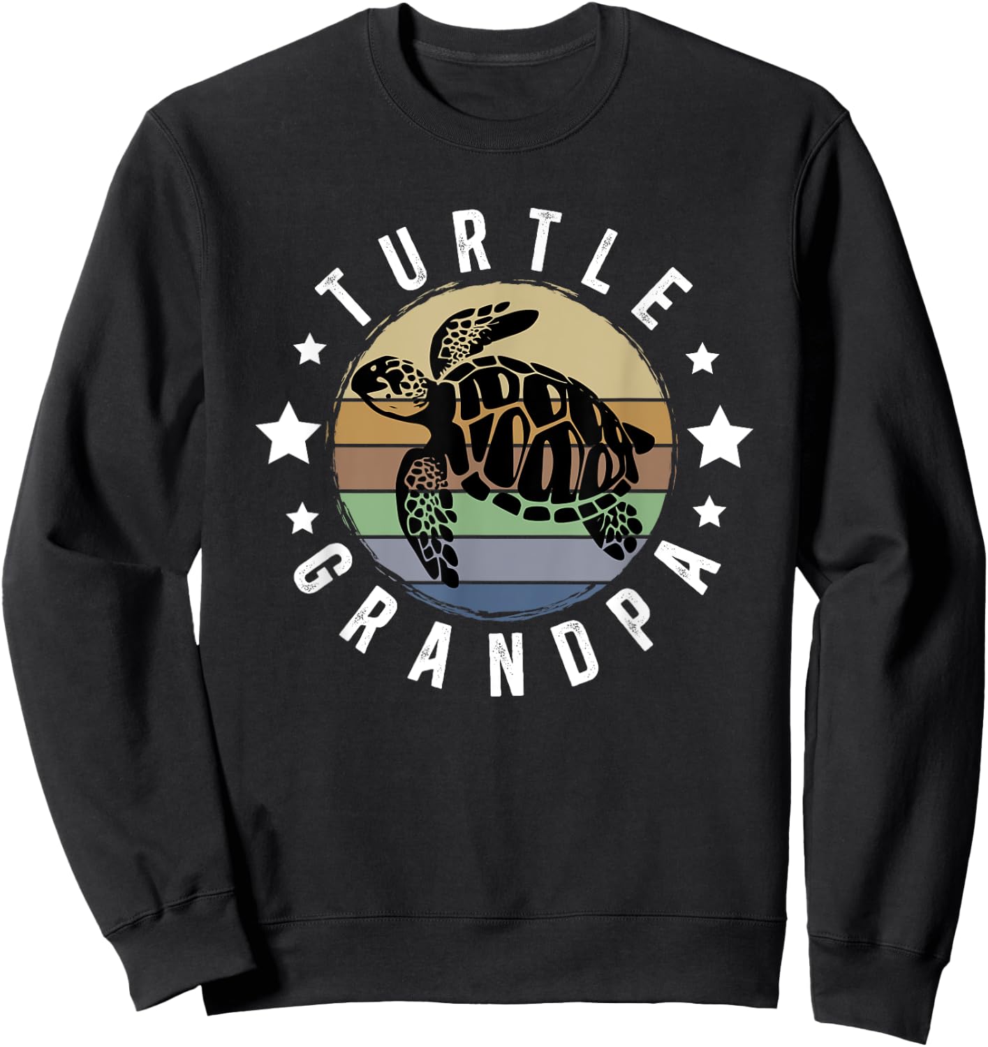 Turtle Grandpa Turtle Grandfather Turtle Owner Turtle Lover Sweatshirt - Sweatshirt | Black