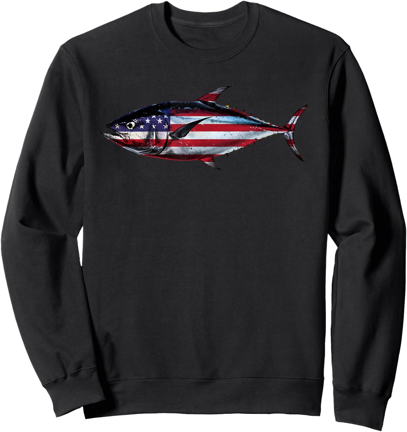 Tuna Fishing Art Women Kids Tuna Fish Tuna Fishing Sweatshirt - Sweatshirt | Black