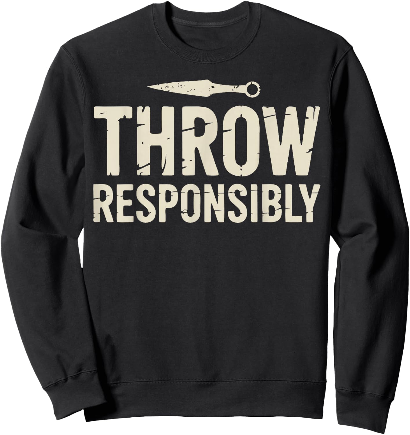 Funny Knife Throwing Sweatshirt - Sweatshirt | Black