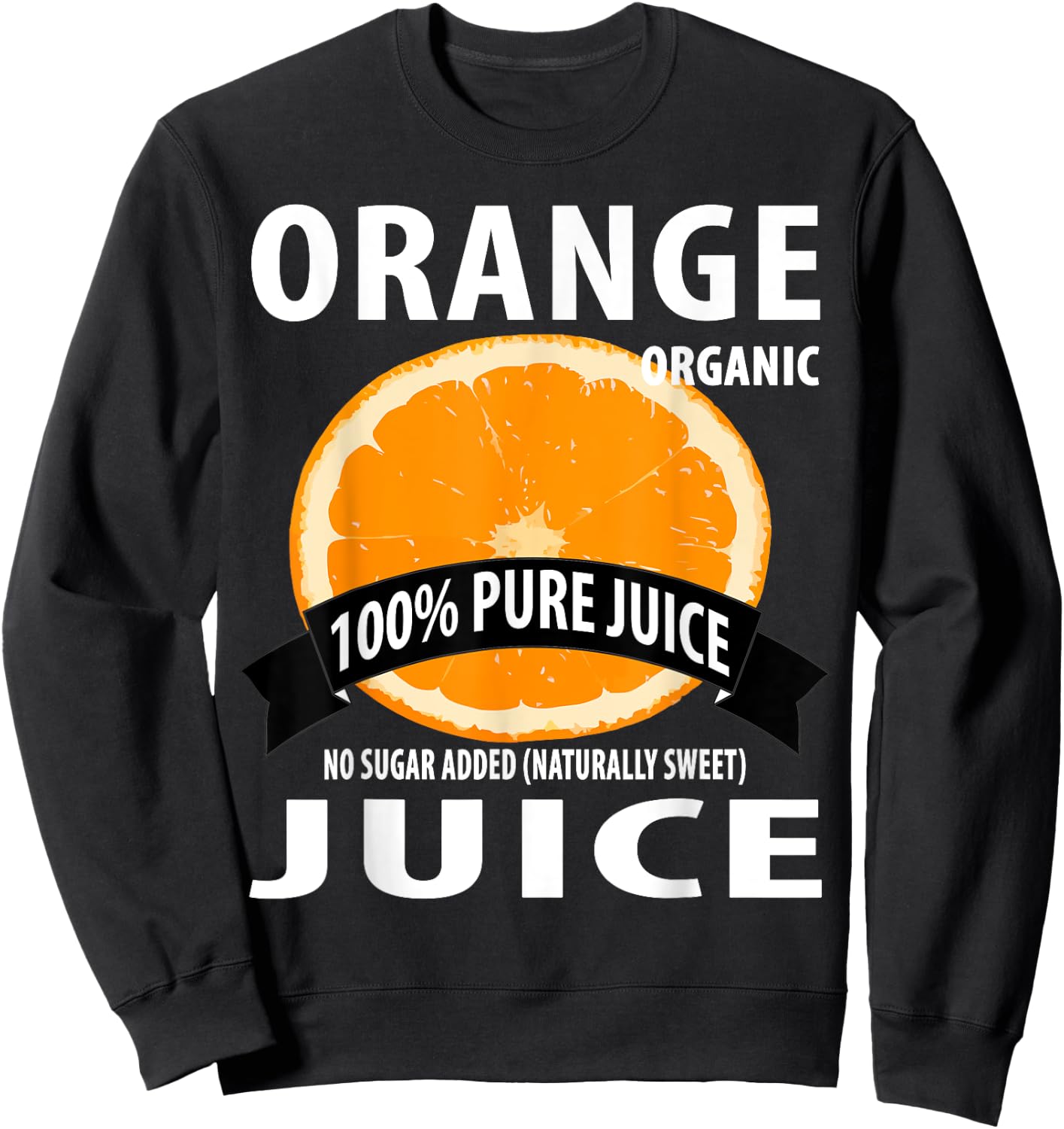 Orange Juice Box: Family Halloween Costumes for 5 people Sweatshirt - Sweatshirt | Black