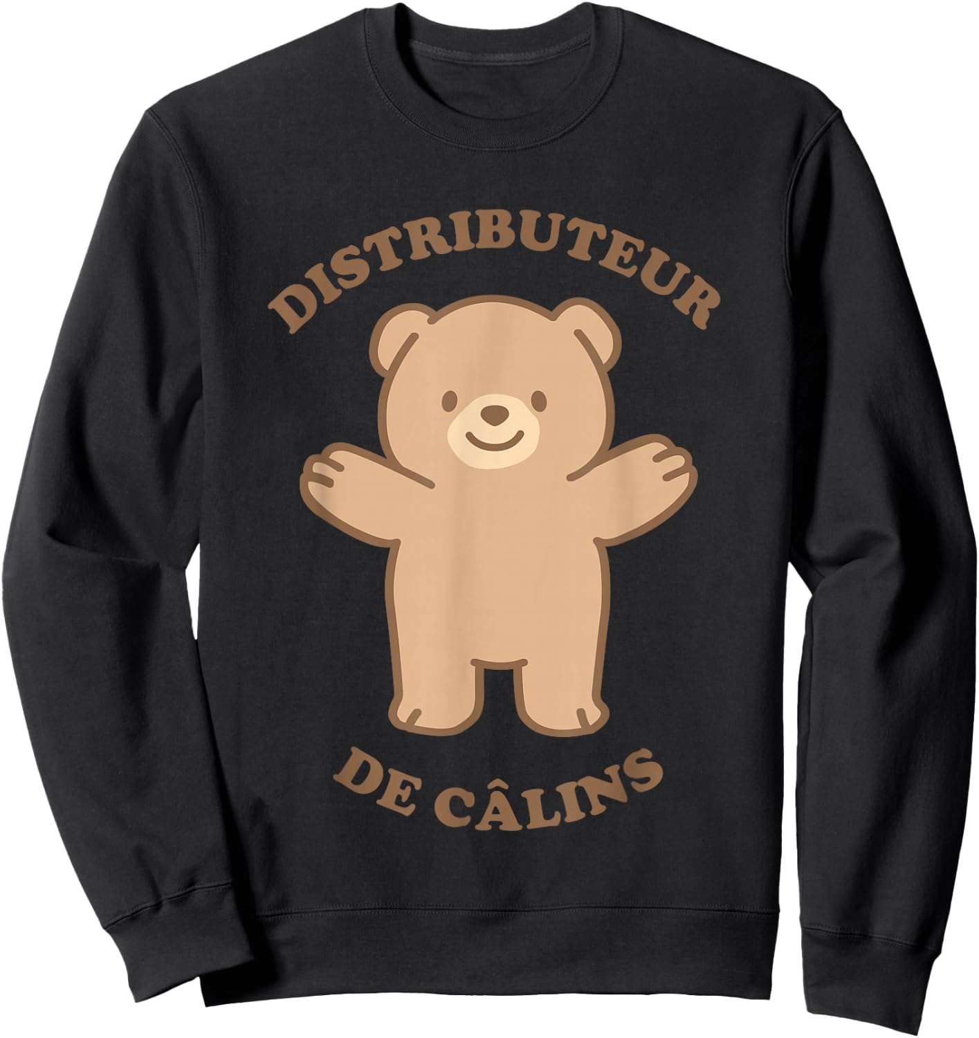 Cuddle Therapy Teddy Bear , Black, S Sweatshirt - Sweatshirt | Black