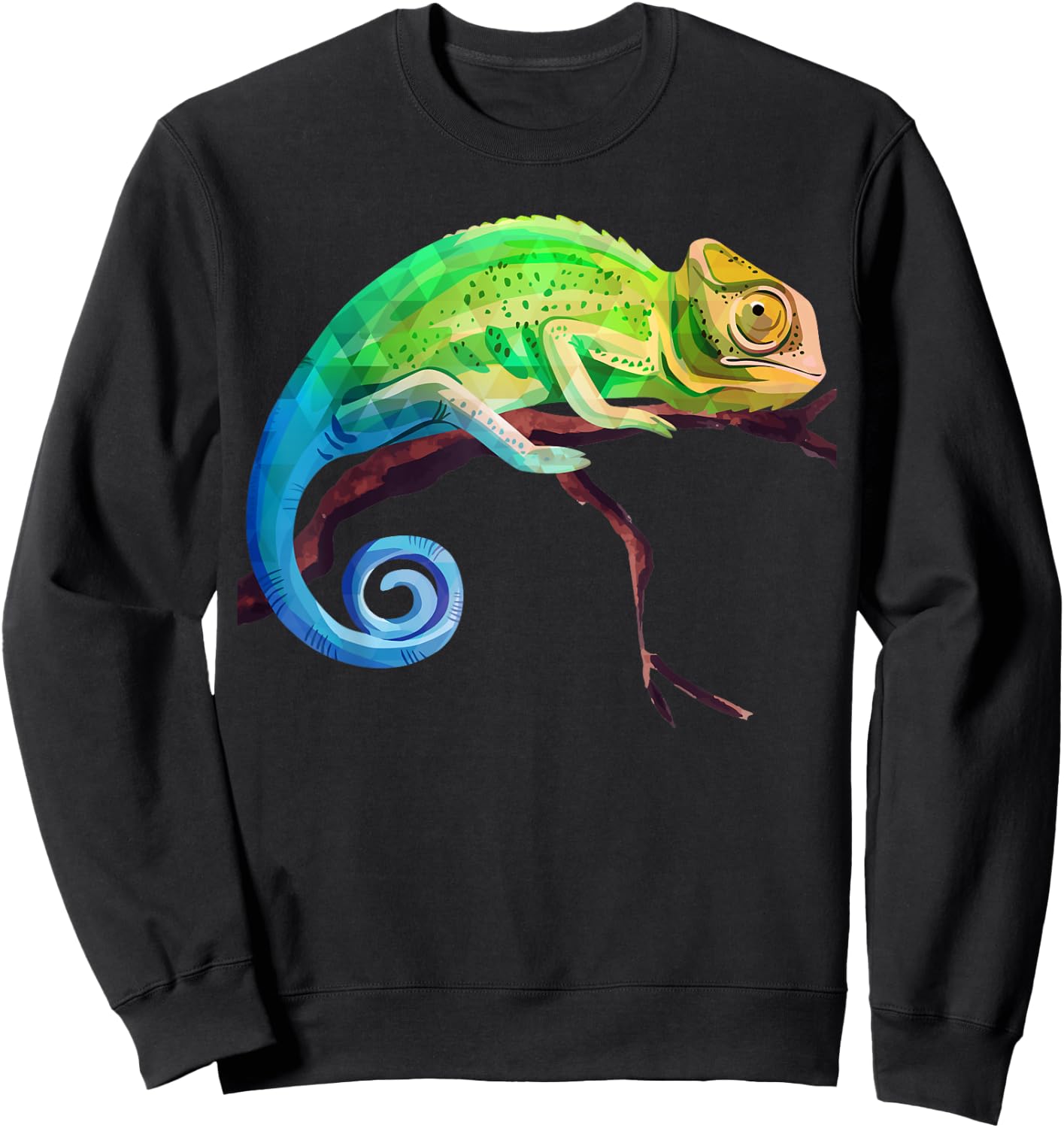 Reptile Zoo Keeper Gift Lizard Safari Chameleon Sweatshirt - Sweatshirt | Black