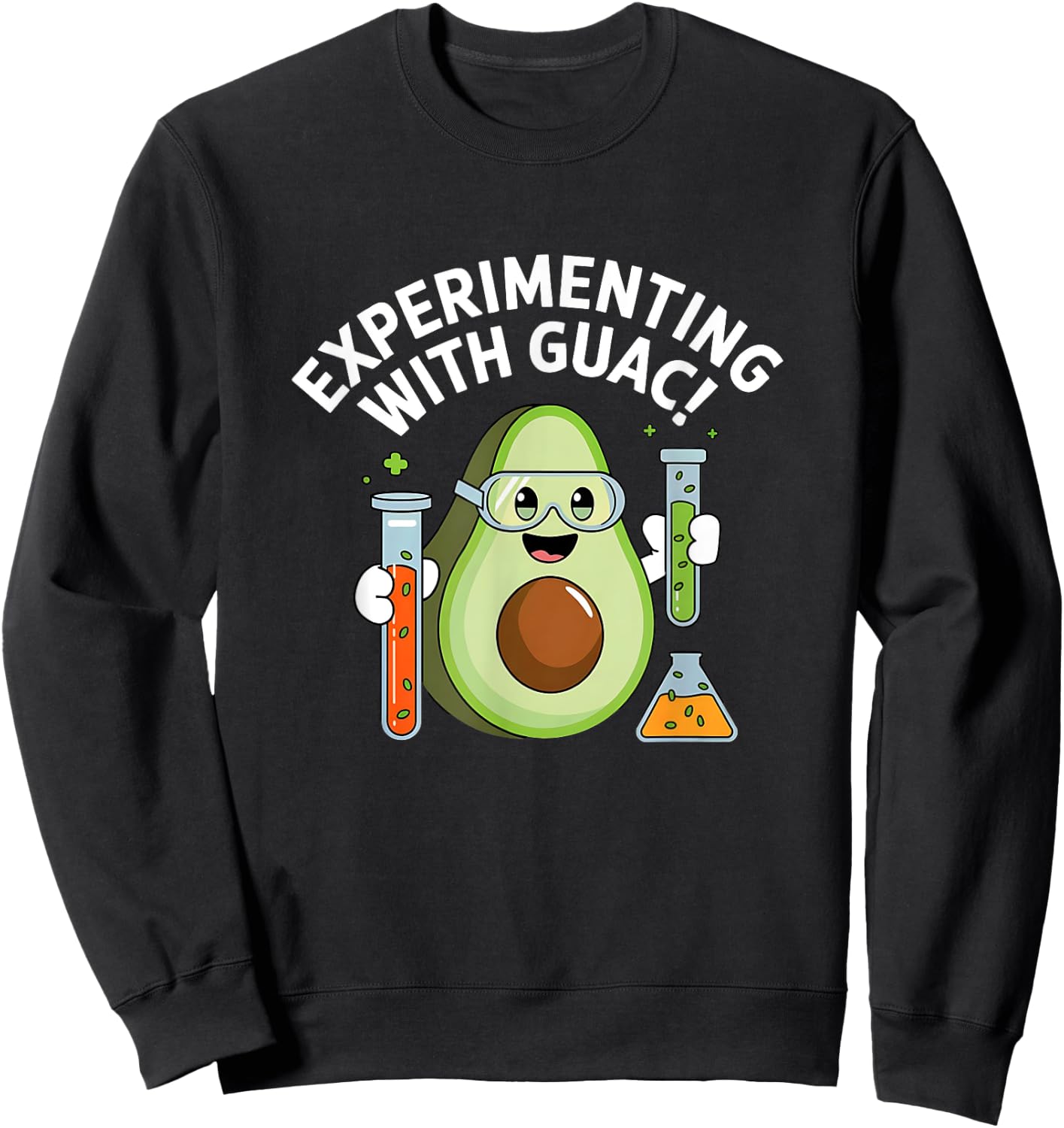 Expérimenter Avec Le Guacamole Scientifique Sweatshirt - Sweatshirt | Black