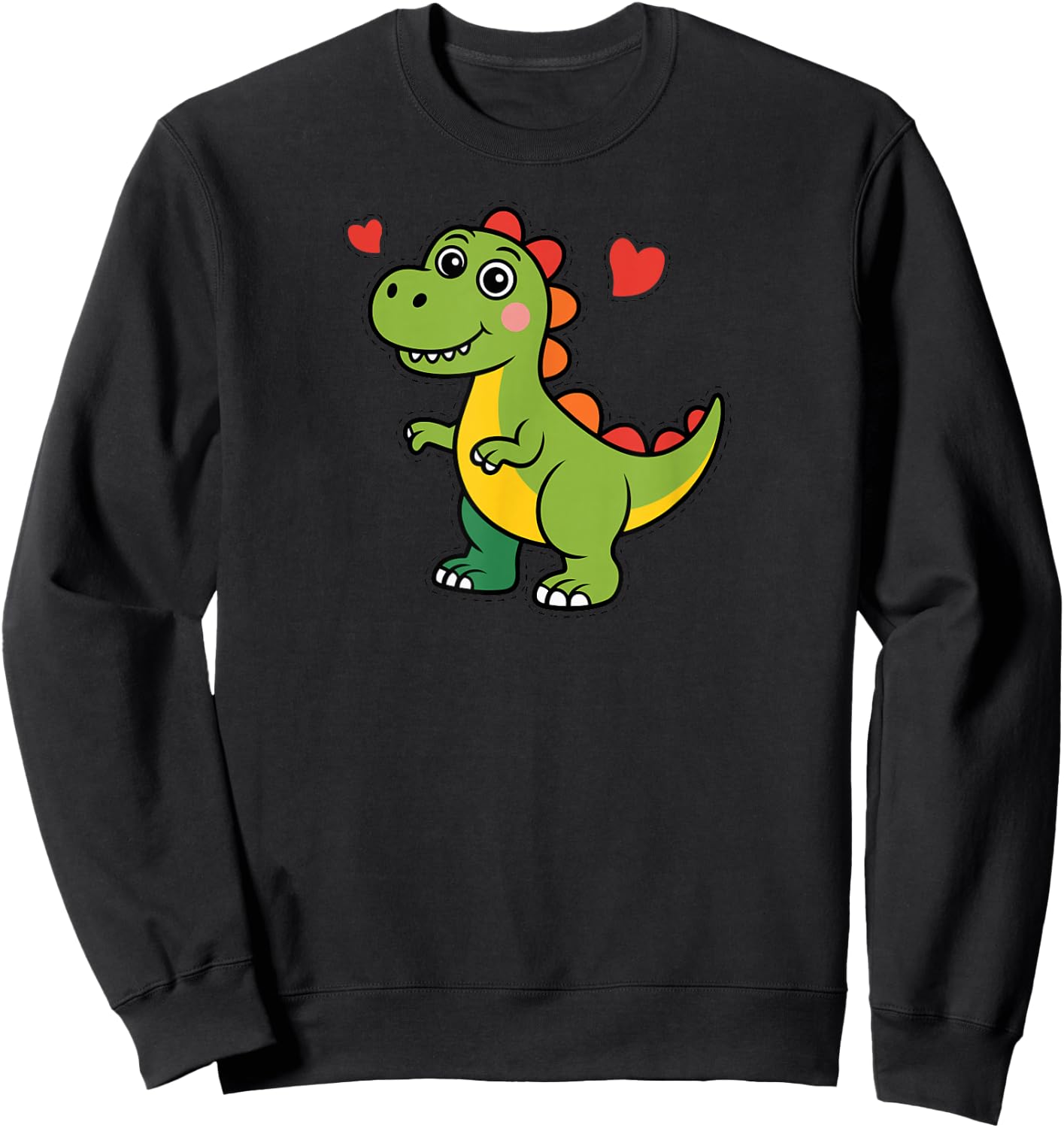 Cute T Rex Dinosaur Tyrannosaurus Rex Jurassic Sweatshirt - Sweatshirt | Black