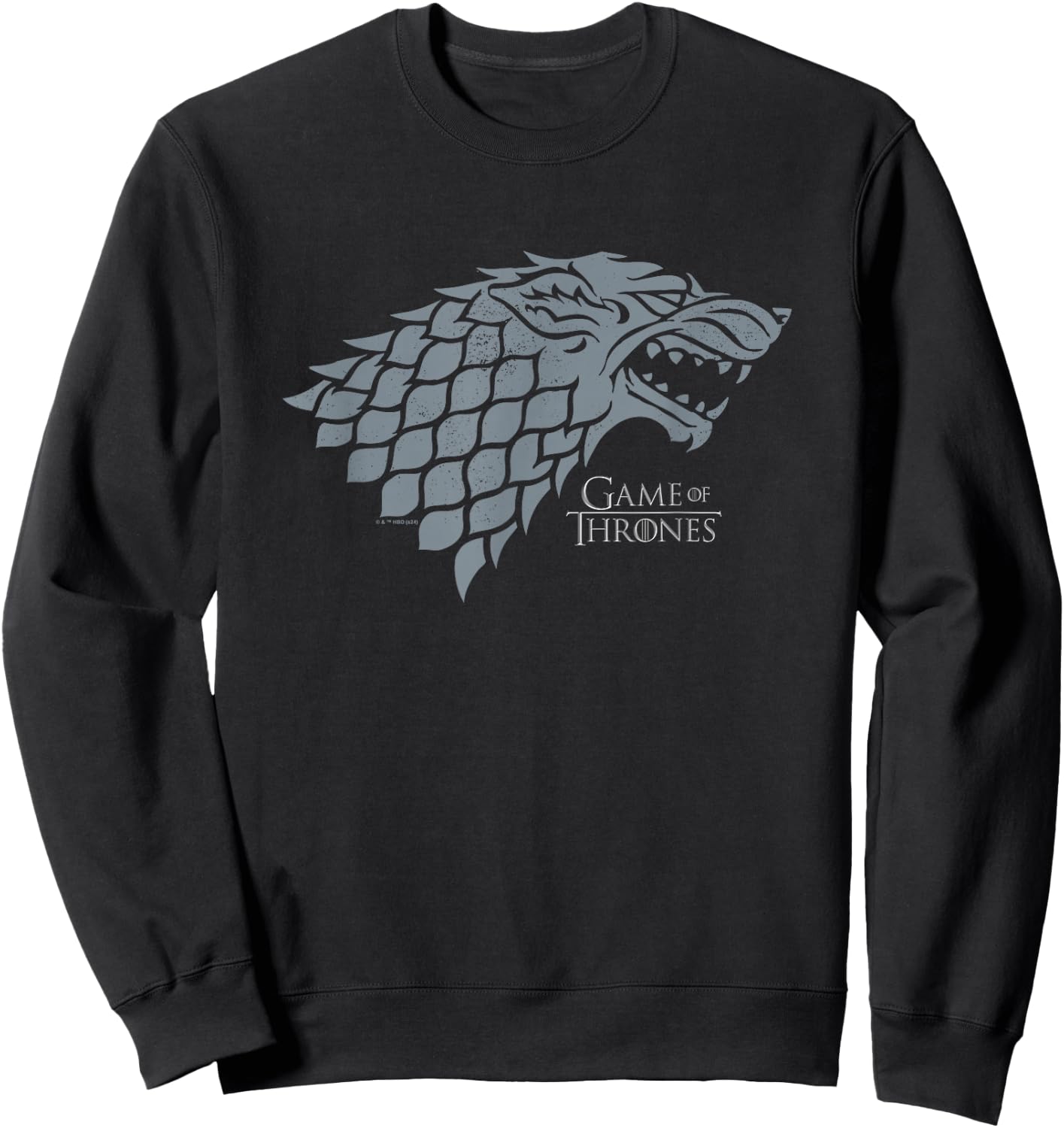 Game Of Thrones - Stark Wolf Head Sweatshirt - Sweatshirt | Black