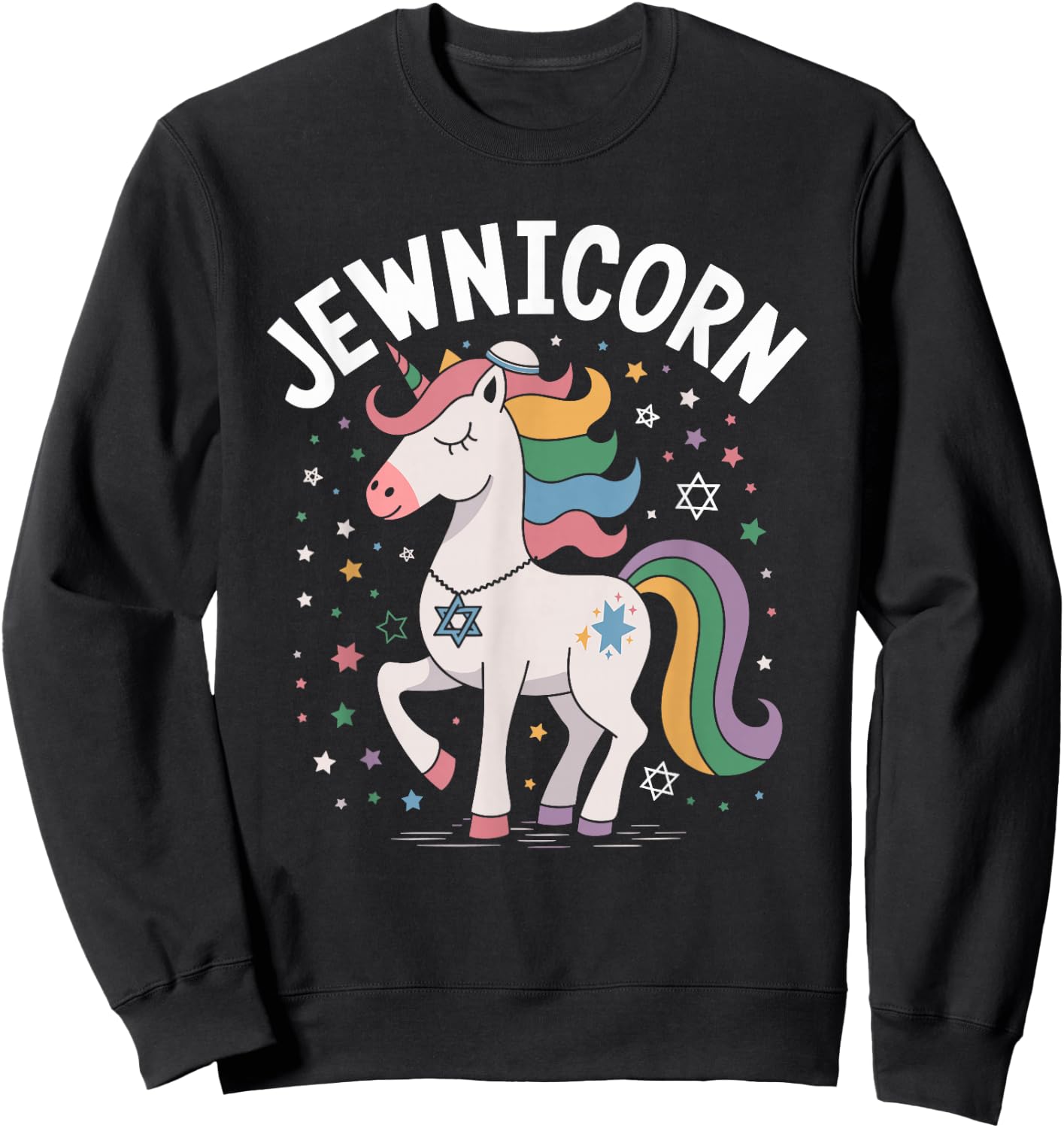 Jewish Unicorn Jewnicorn Sweatshirt - Sweatshirt | Black