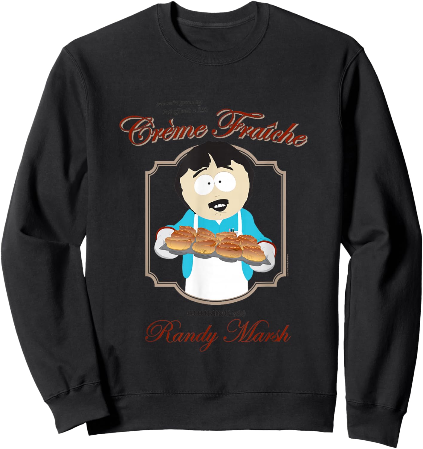 South Park Cartoon Series Randy Marsh Kocht Creme Fraiche Sweatshirt - Sweatshirt | Black