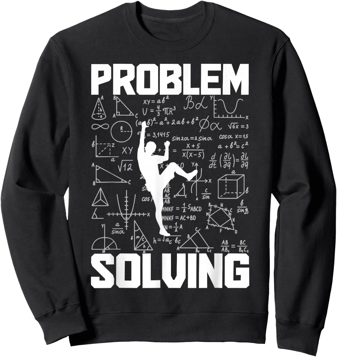 Climbing Bouldering Problem Solving Climber Boulderer Sweatshirt - Sweatshirt | Black