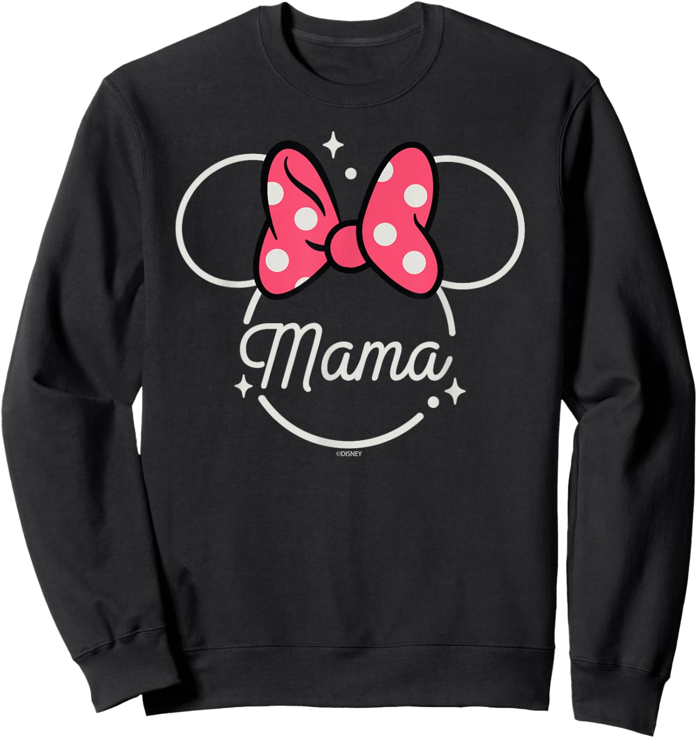 Disney Minnie Mouse Mama Head Icon Magic Mother's Day , black Sweatshirt - Sweatshirt | Black