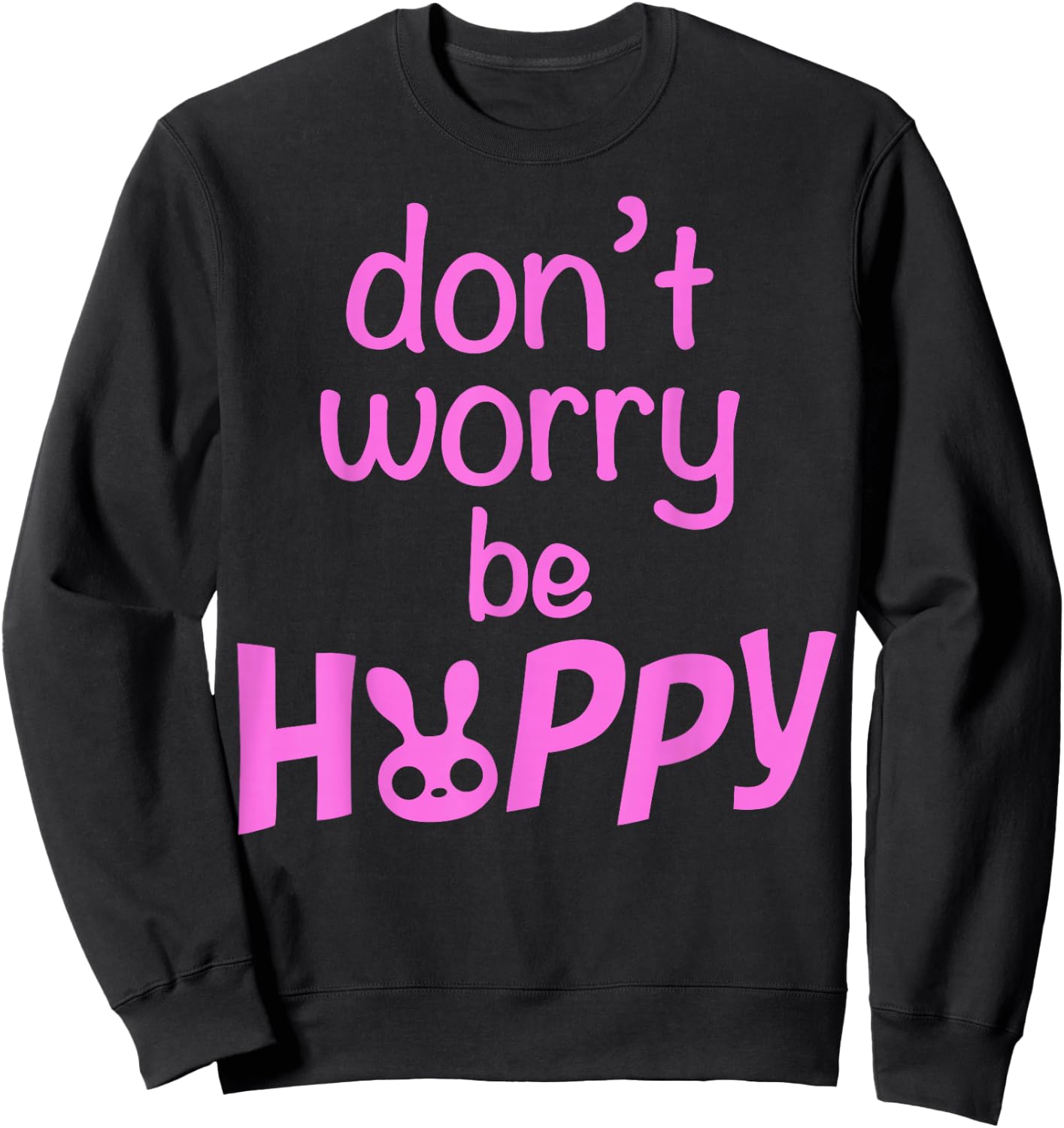 Disney Zootopia 2 Don't Worry Be Hoppy Bunny Silhouette Sweatshirt - Sweatshirt | Black