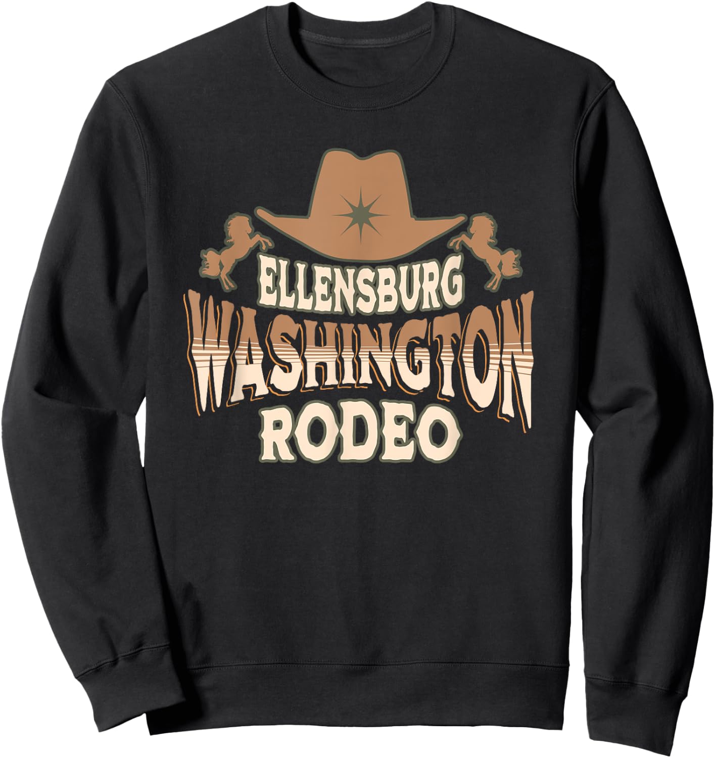 Ellensburg Washington Rodeo Sweatshirt - Sweatshirt | Black