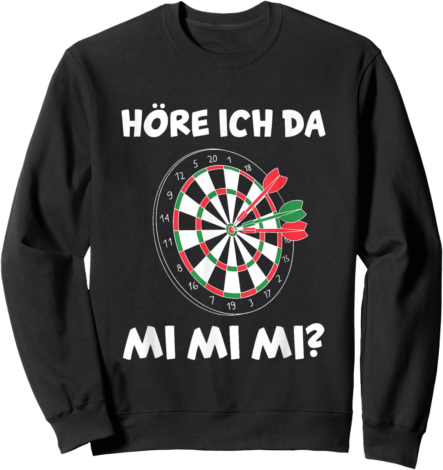 Herren Dartsport Dartscheibe Lustiges Darts Dartspieler Sweatshirt - Sweatshirt | Black
