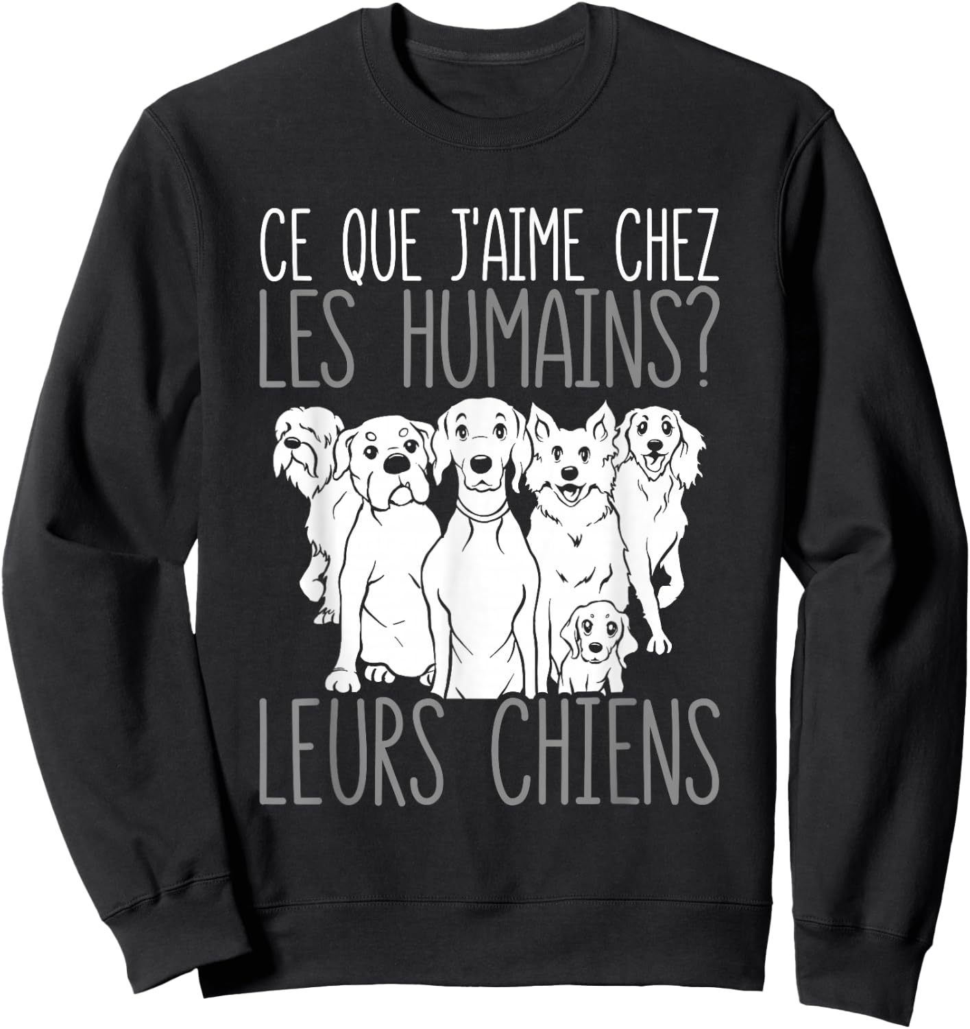 Dog Owner Their Dogs , Black, S Sweatshirt - Sweatshirt | Black