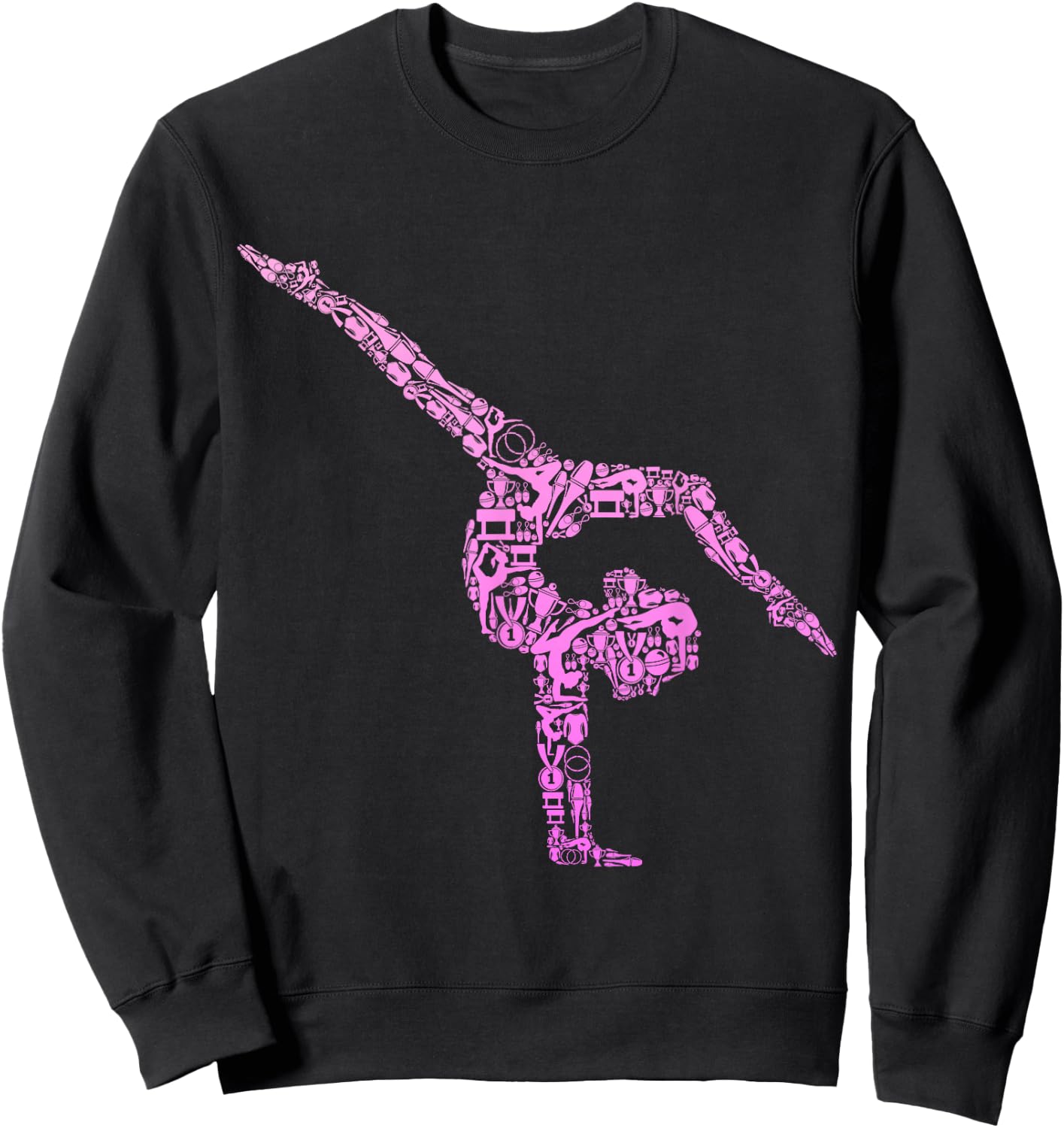 Gymnastics Children's Girls' Sweatshirt - Sweatshirt | Black