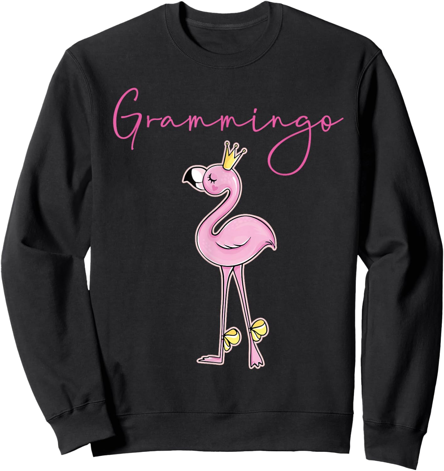Grammingo Flamingo Grandma Grammie Pink Sweatshirt - Sweatshirt | Black