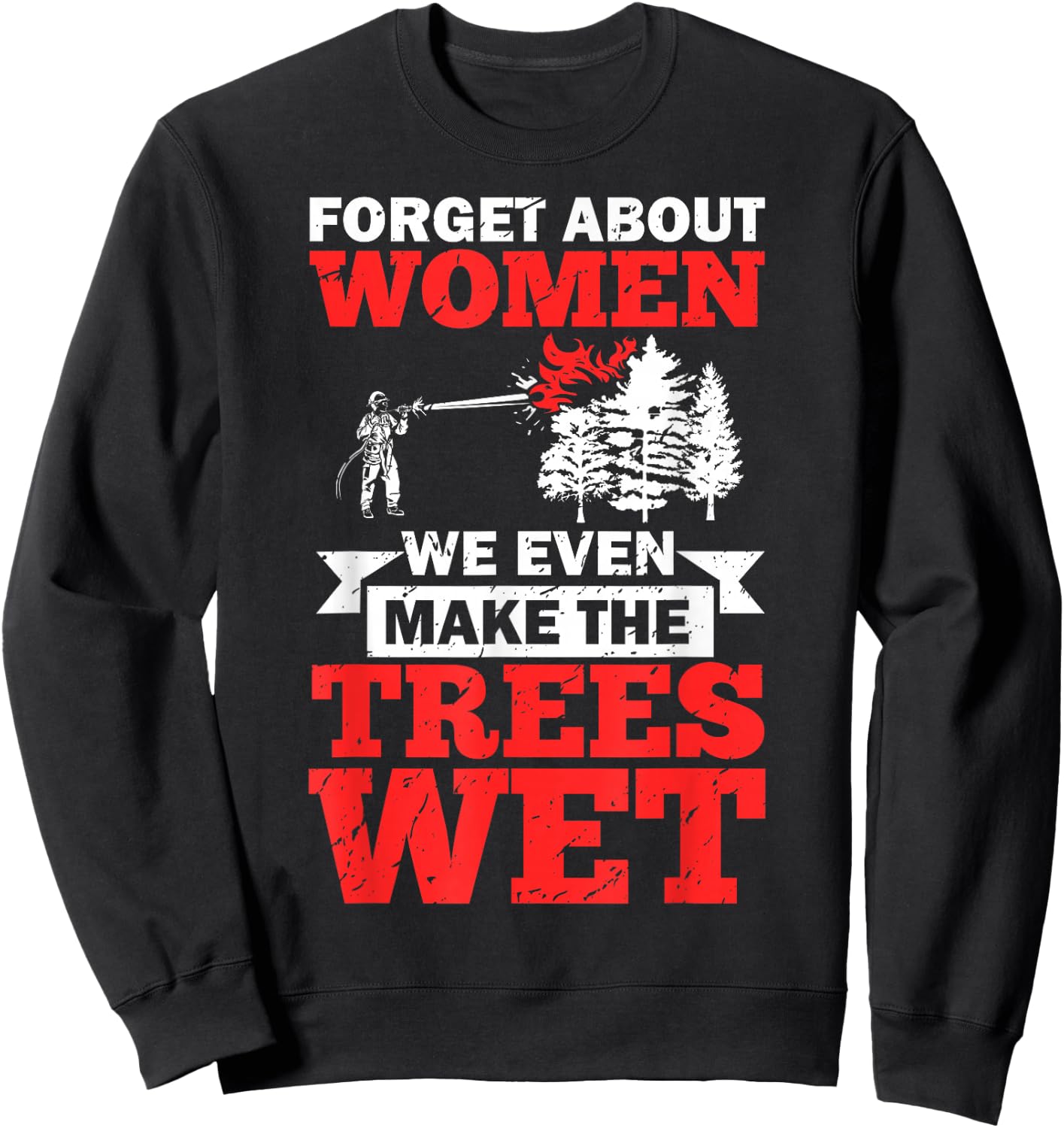 Wildland Firefighter Apparel Wildfire Firefighting Fireman Sweatshirt - Sweatshirt | Black