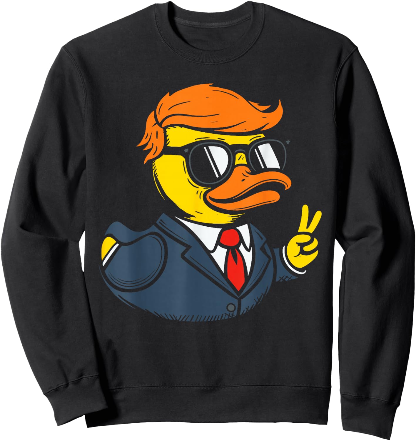 Trump Rubber Duck Sweatshirt - Sweatshirt | Black