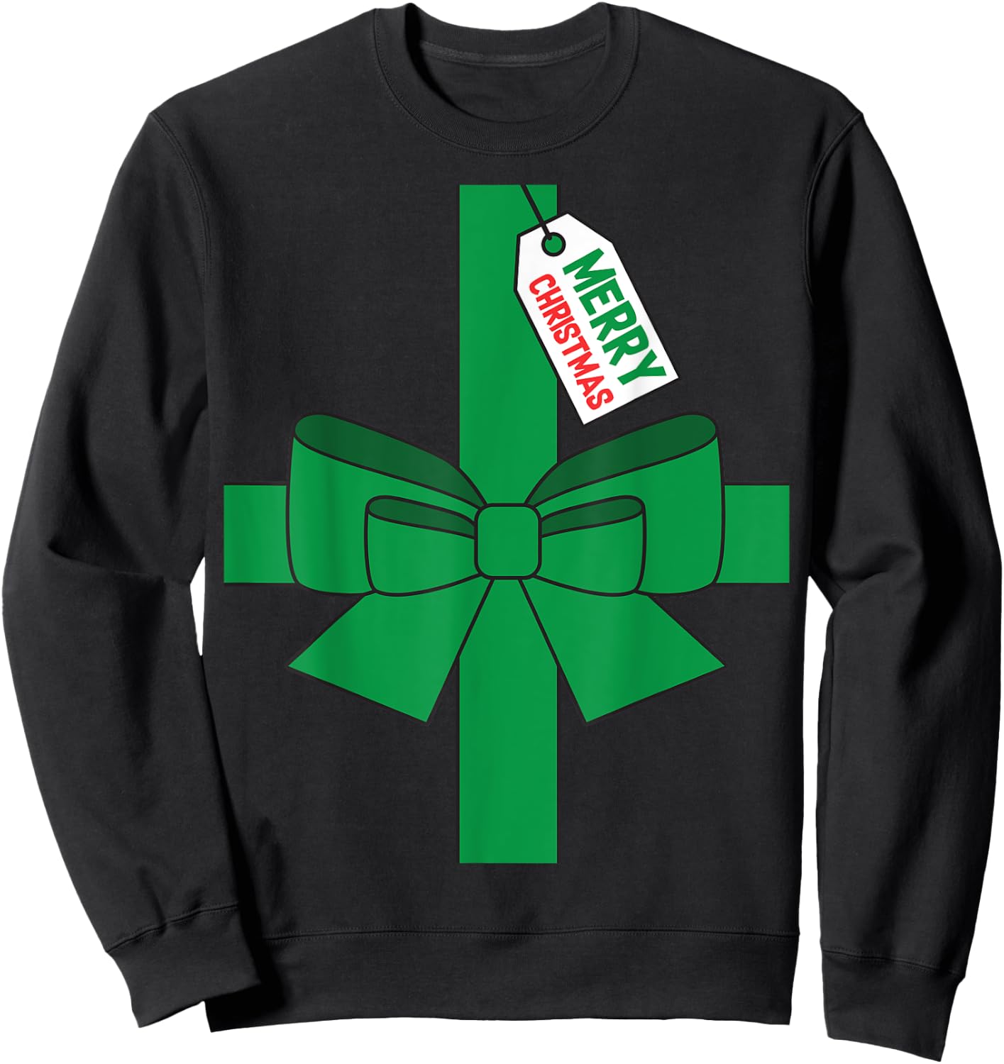 Super Ugly Christmas Funny DIY Costume - Adult, , Red, Small, Short Sleeve Sweatshirt - Sweatshirt | Black