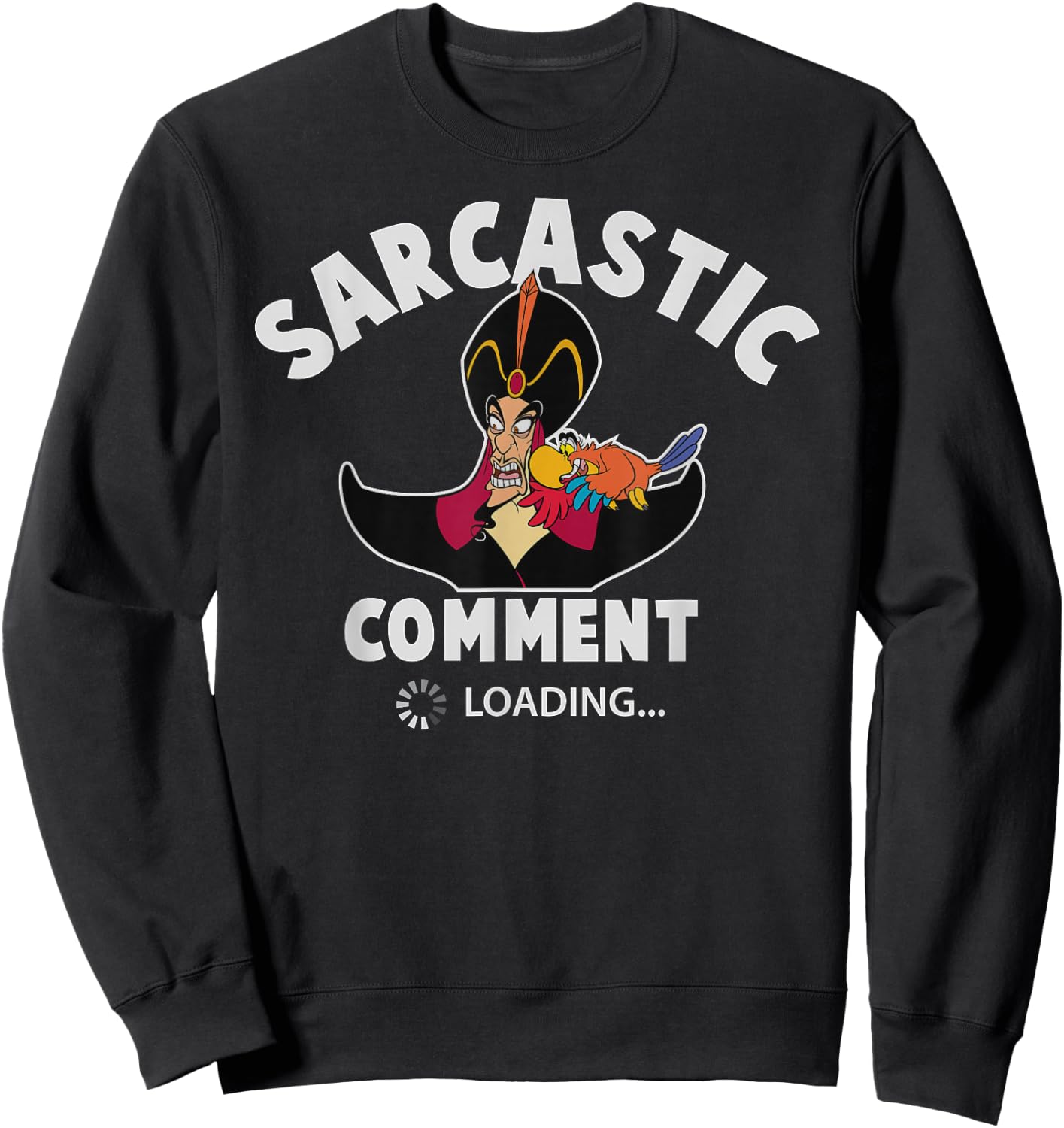 Disney - Jafar Sarcastic Comment Loading Sweatshirt - Sweatshirt | Black
