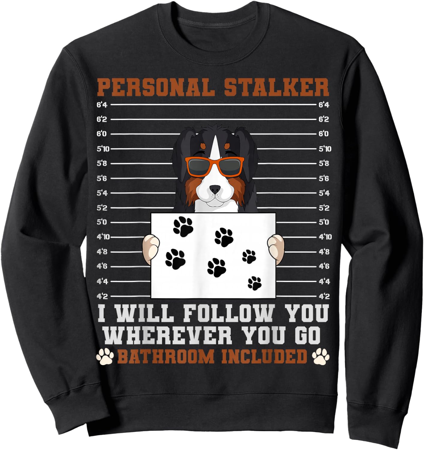 Australian Shepherd Aussie Herding Breed Personal Stalker Sweatshirt - Sweatshirt | Black