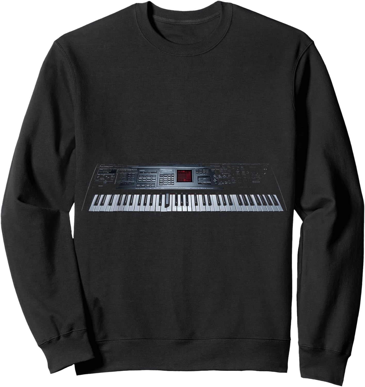 Keyboard Music Instrument Graphic Illustration Keyboard Sweatshirt - Sweatshirt | Black