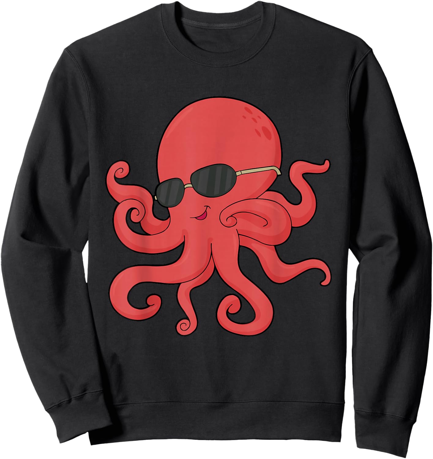 Octopus T Shirt Women Boys Girls Kids Sweatshirt - Sweatshirt | Black