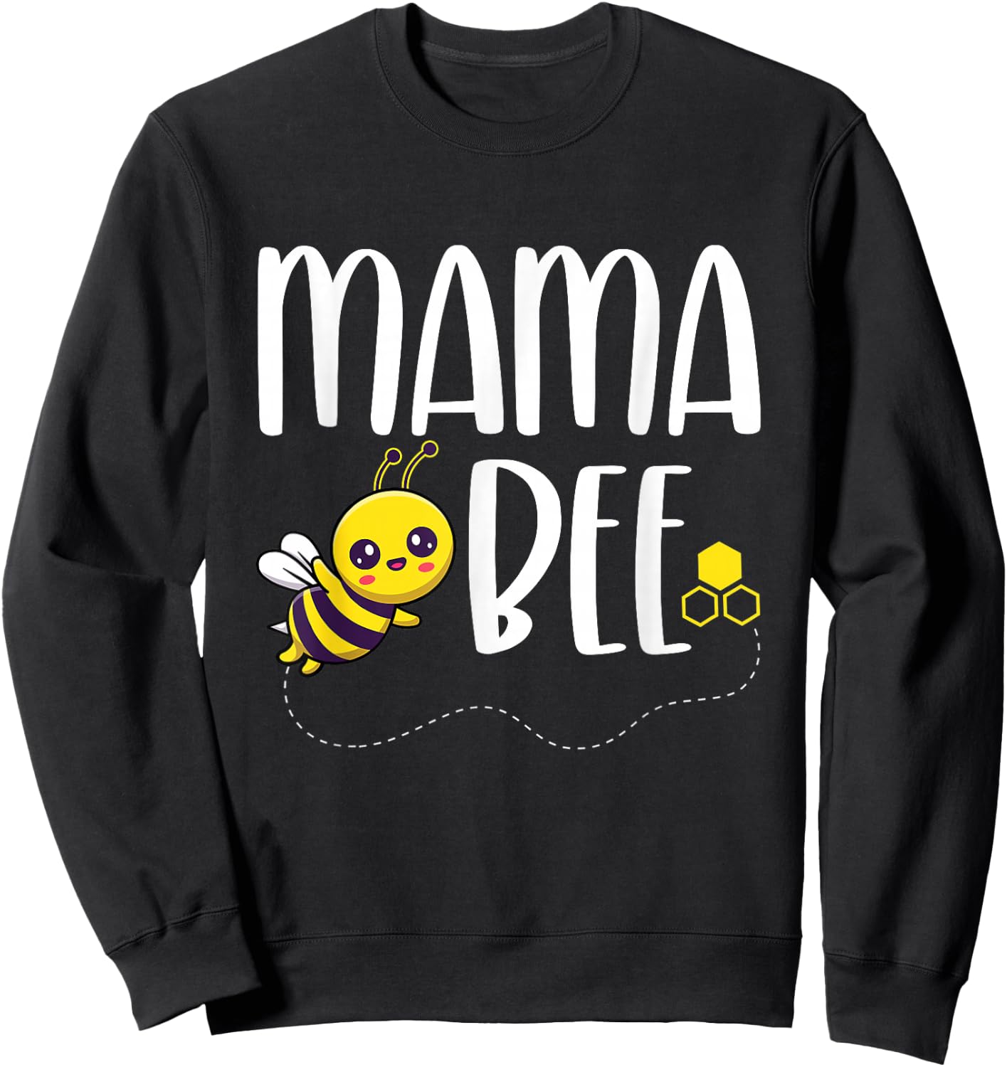 Birthday Bee Family Matching Mama Bee Mom Beekeeper Mother Sweatshirt - Sweatshirt | Black